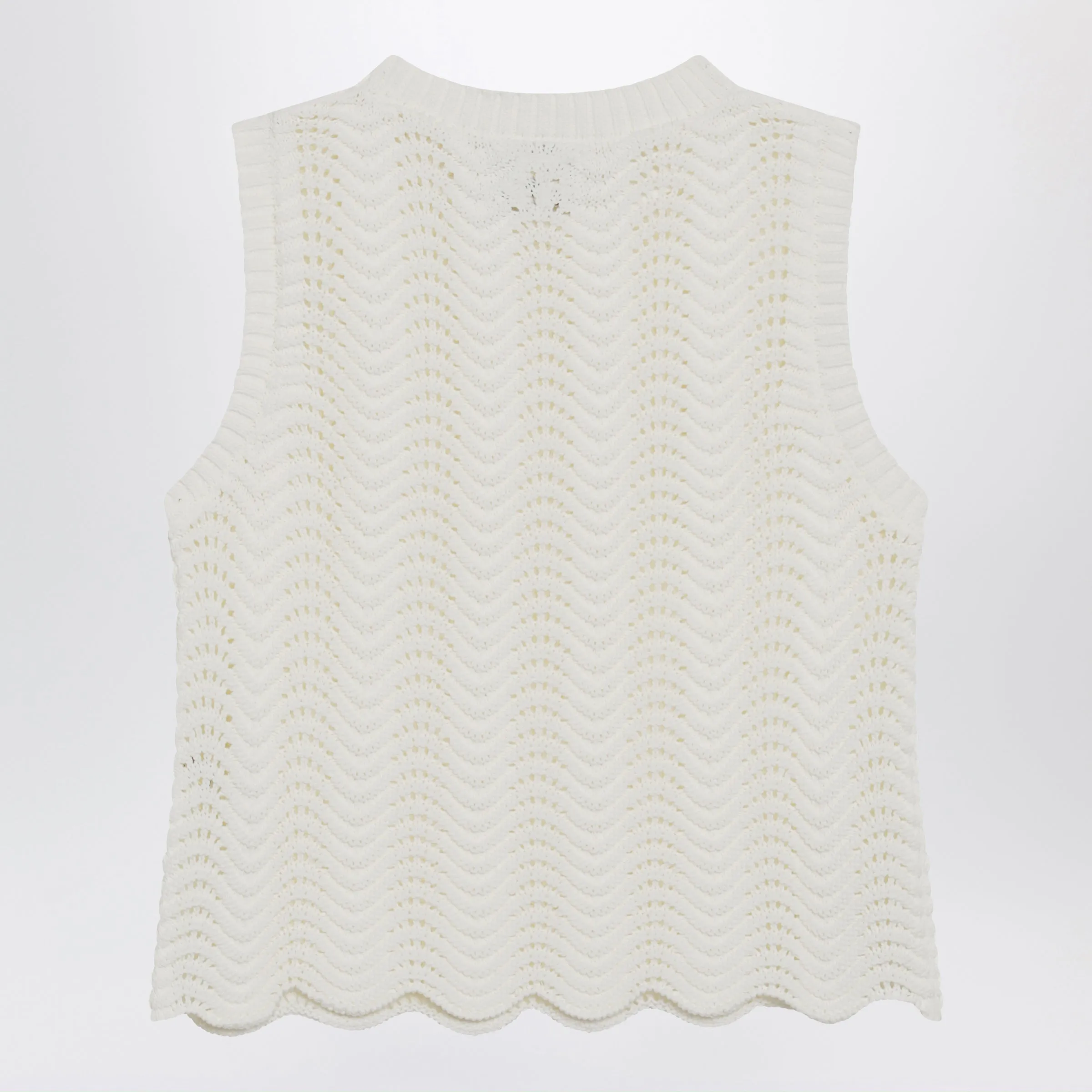 Ivory Vittoria Crochet Top sold by Wanan Luxury product image thumbnail 2