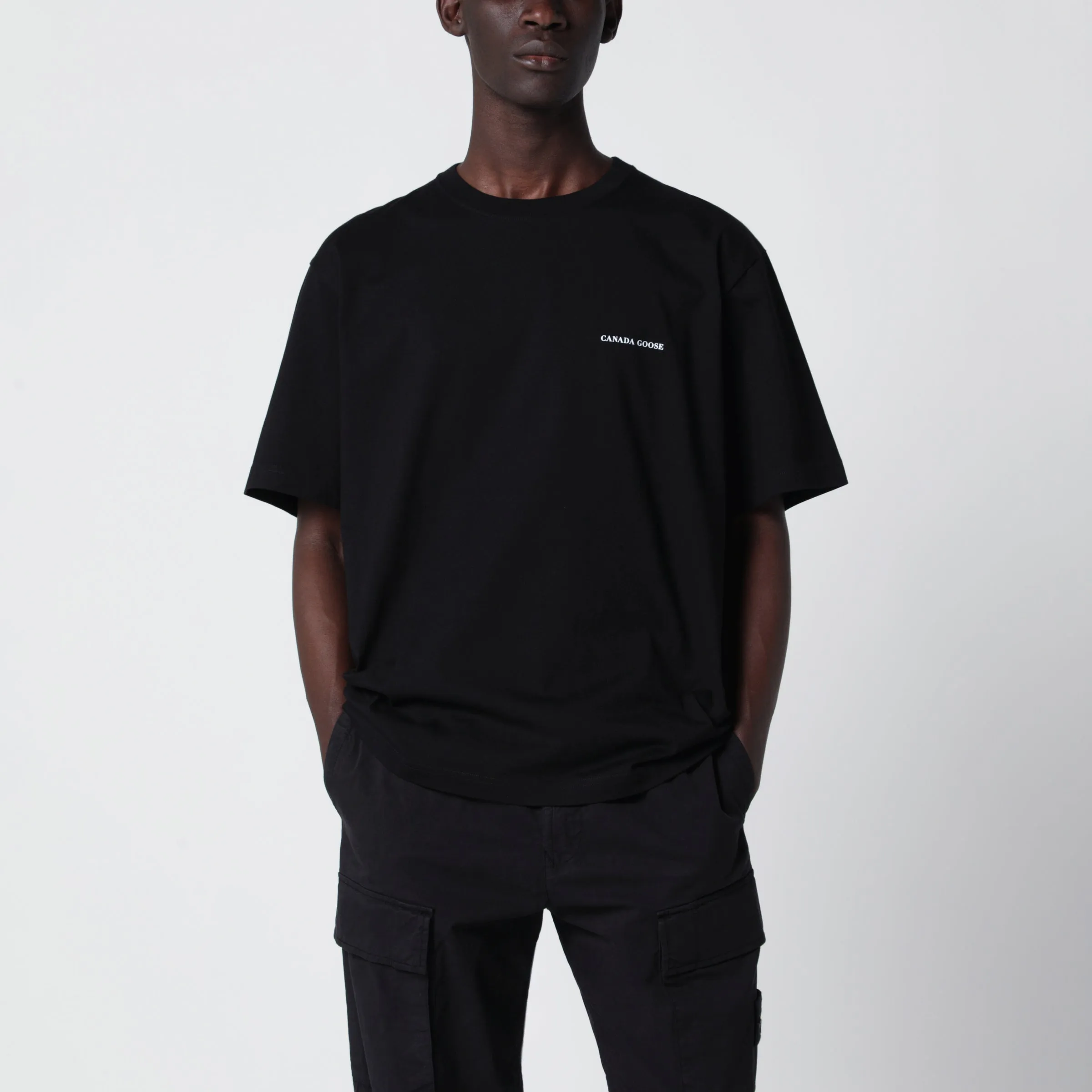 Black T-Shirt With Logo Print sold by Wanan Luxury