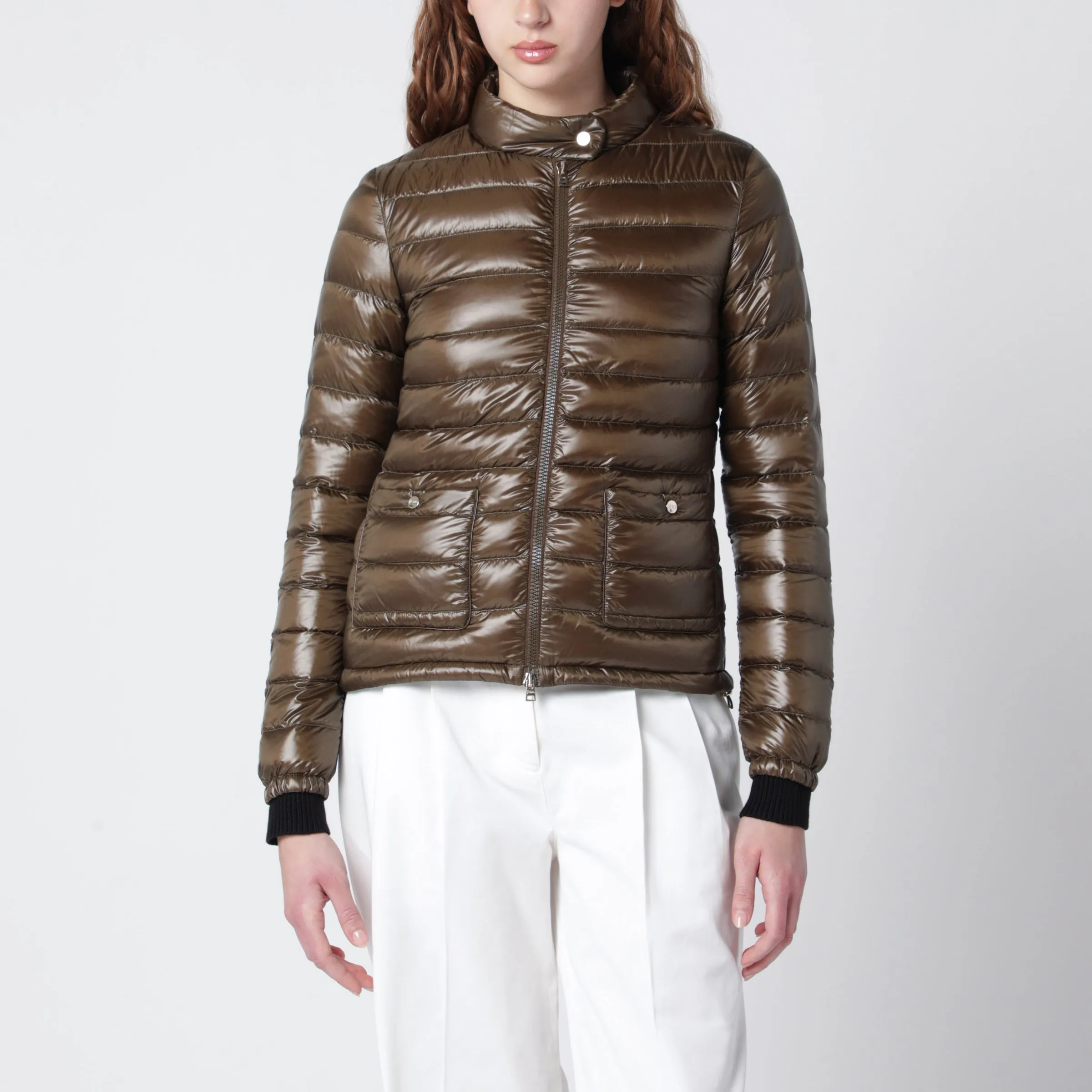 Military Green Ultralight Nylon Bomber Jacket sold by Wanan Luxury