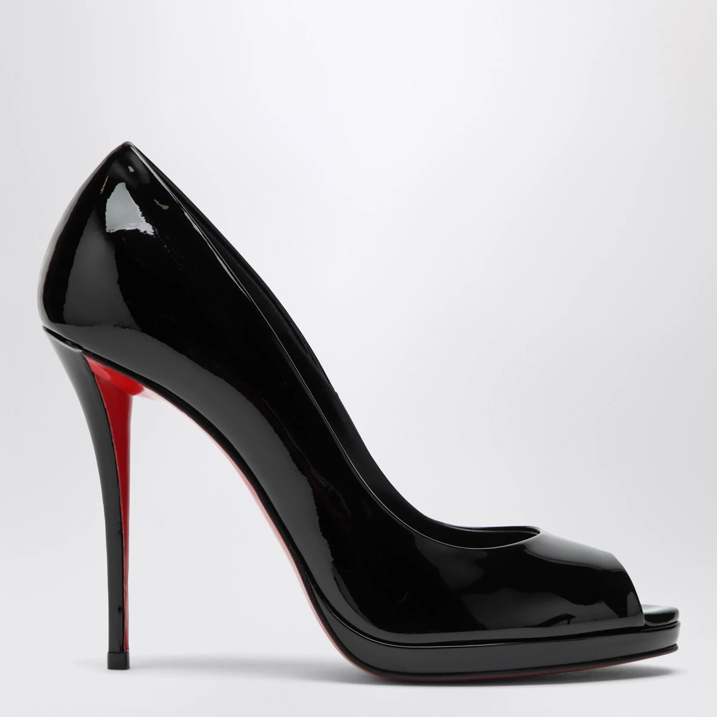 Lady Z Black Patent Calfskin Pumps sold by Wanan Luxury