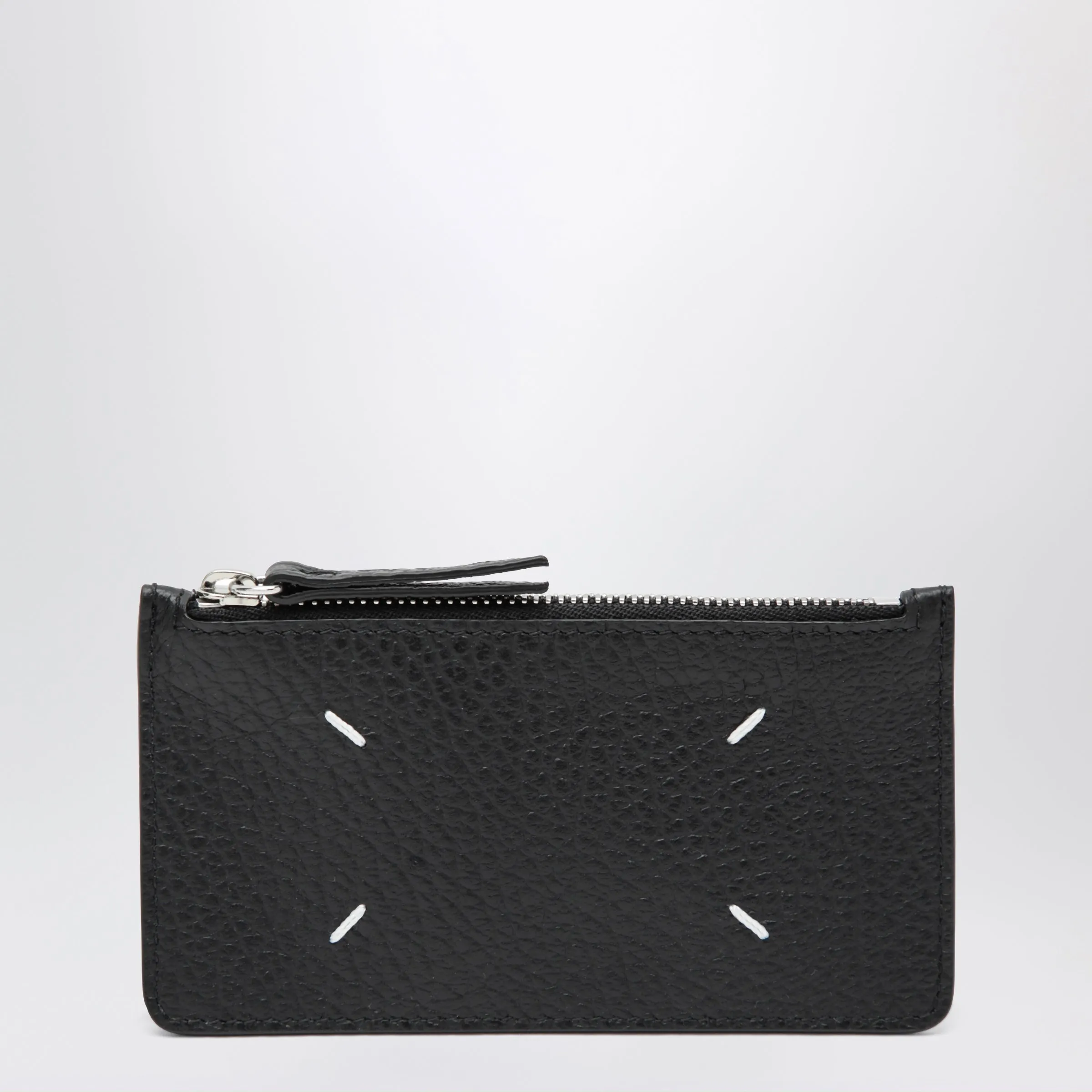 Black Four Stitches Zip Cardholder sold by Wanan Luxury