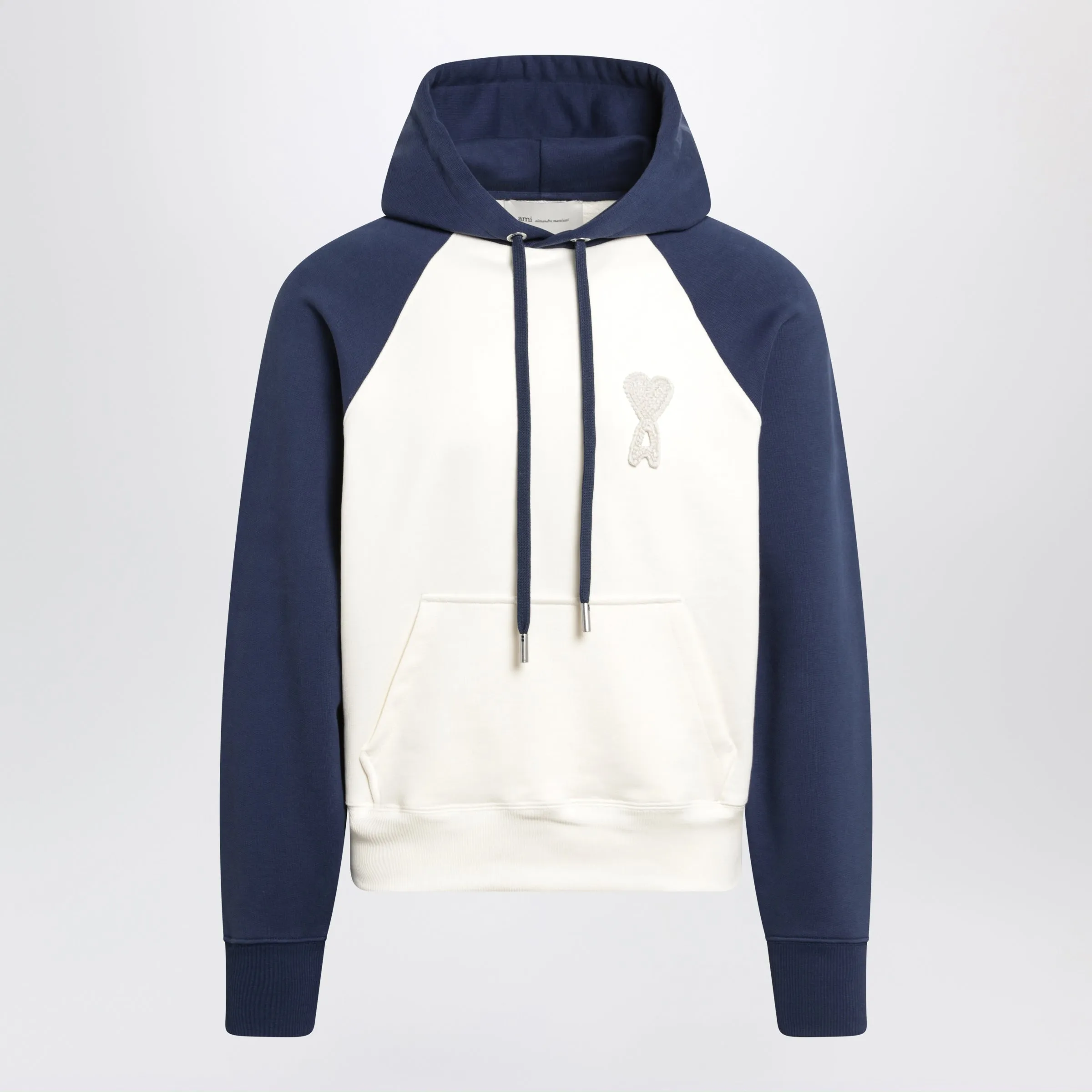 Ami De Coeur Hoodie In Cream/Blue sold by Wanan Luxury