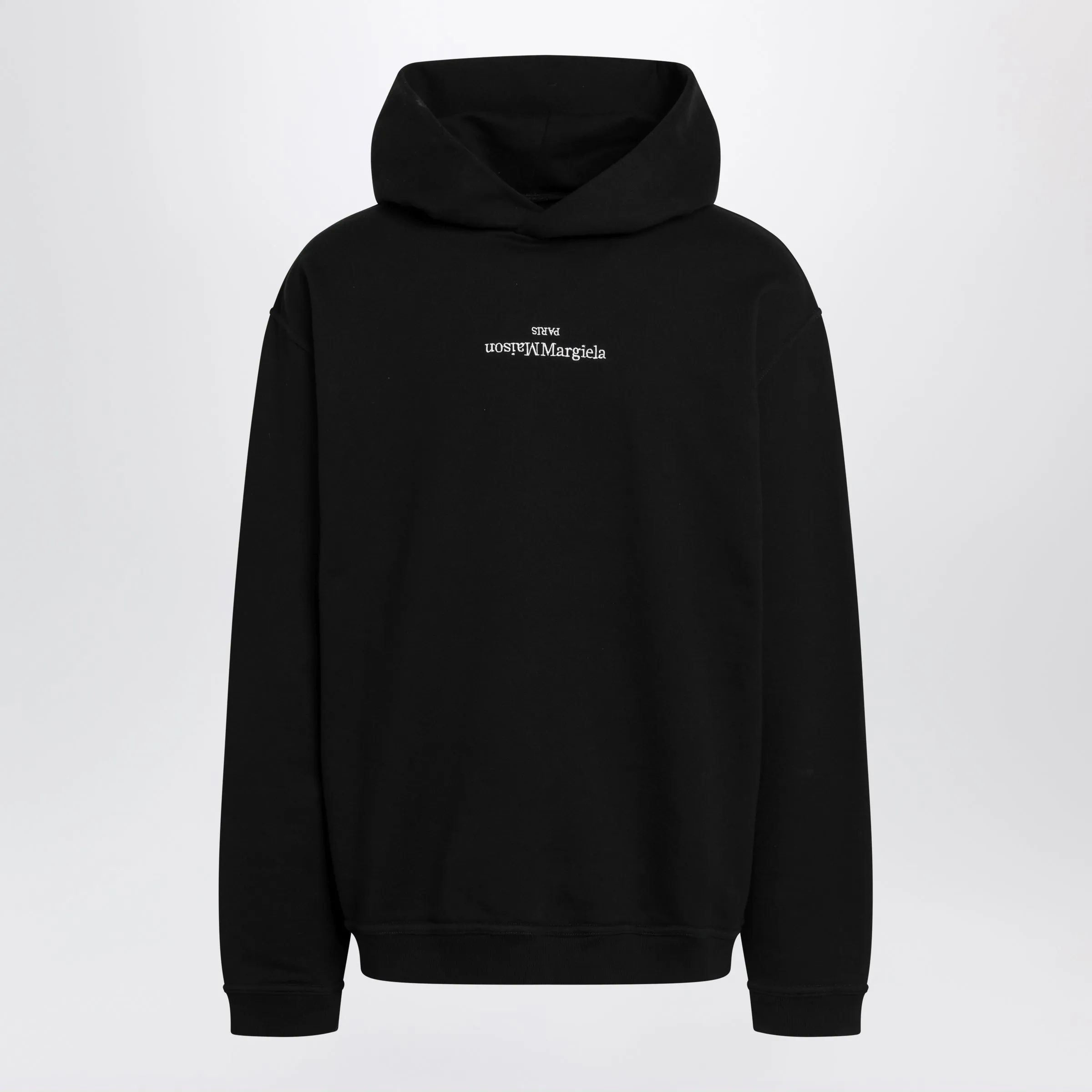 Black Hoodie With Reversed Logo sold by Wanan Luxury