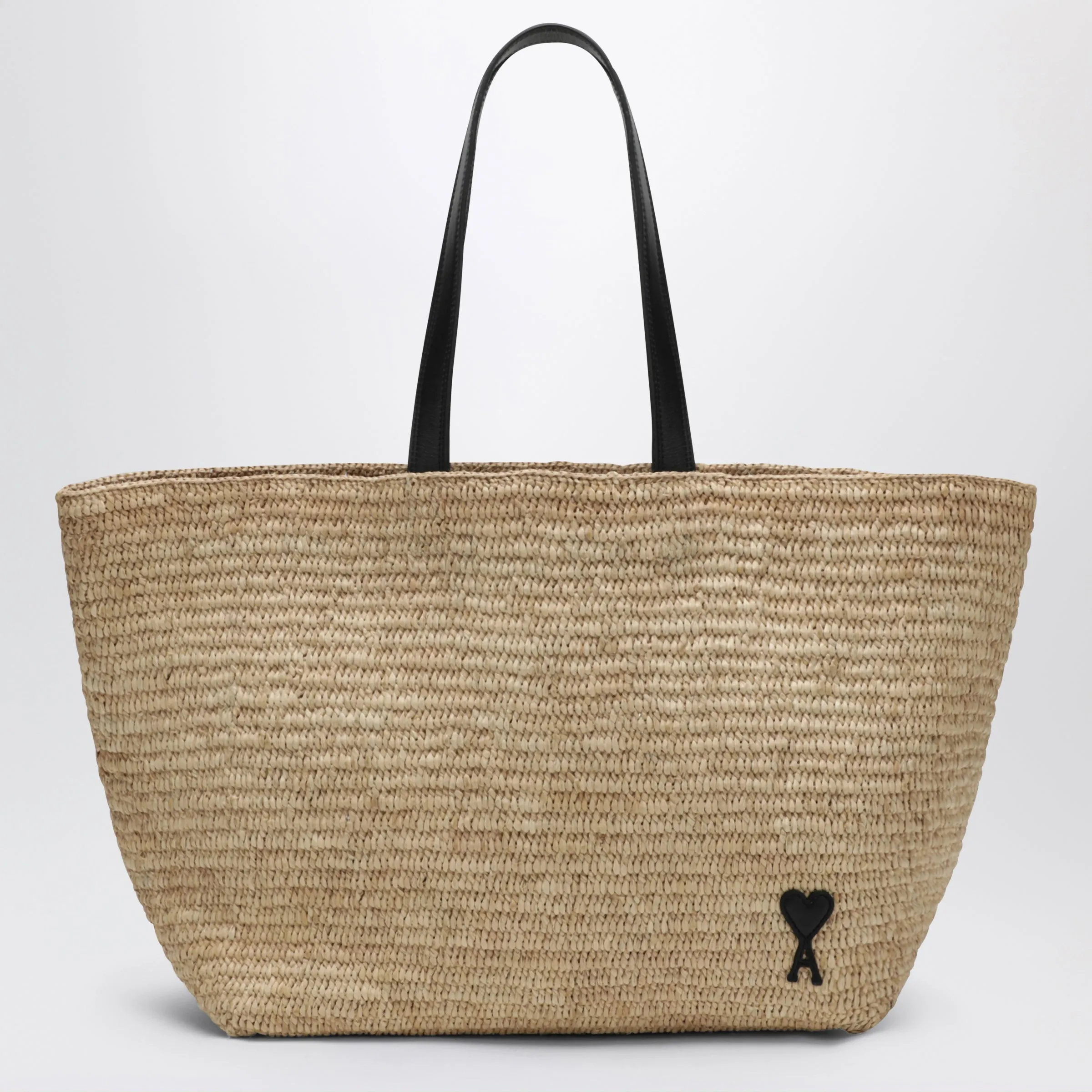 Ami De Coeur Tote Bag In Raffia sold by Wanan Luxury