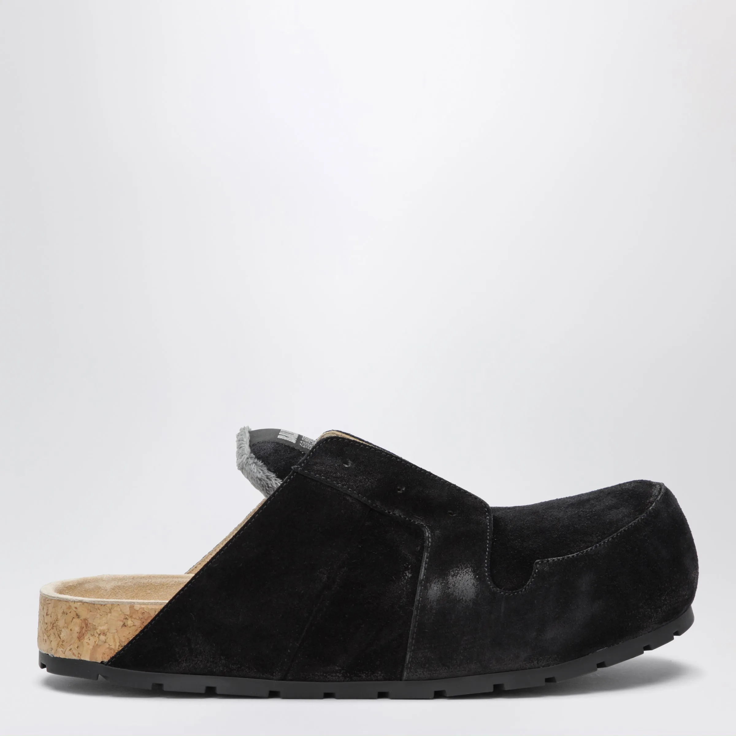 Dumbo Sabot In Distressed Suede Calfskin sold by Wanan Luxury