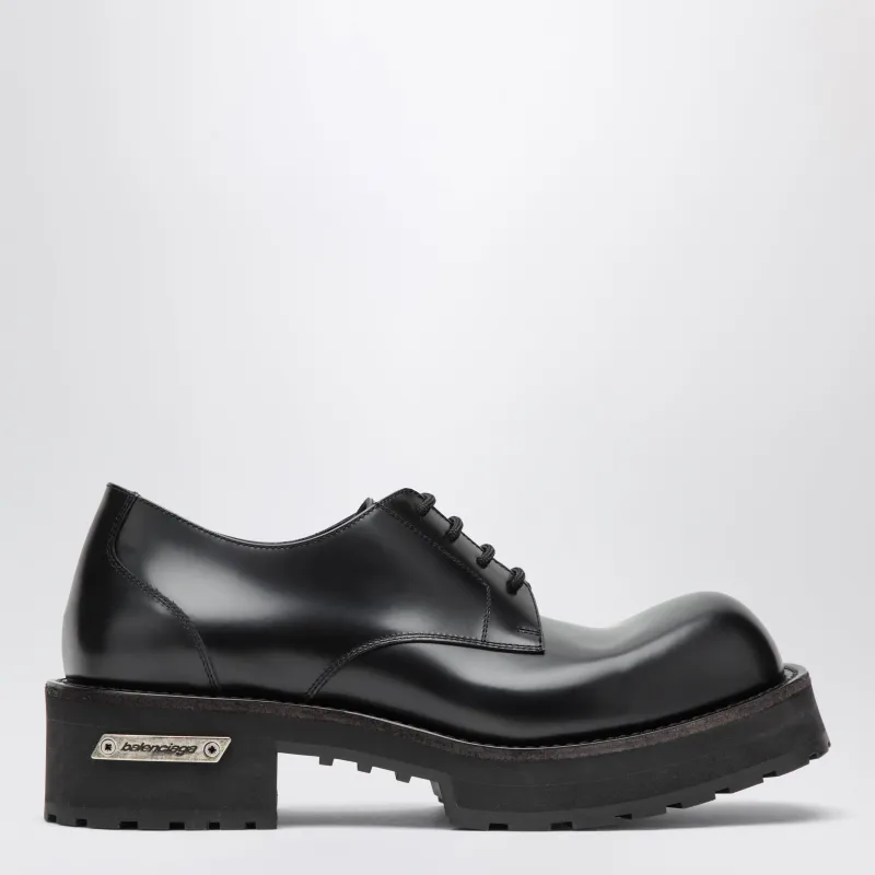 Denom Derby Shoes In Calfskin Leather sold by Wanan Luxury