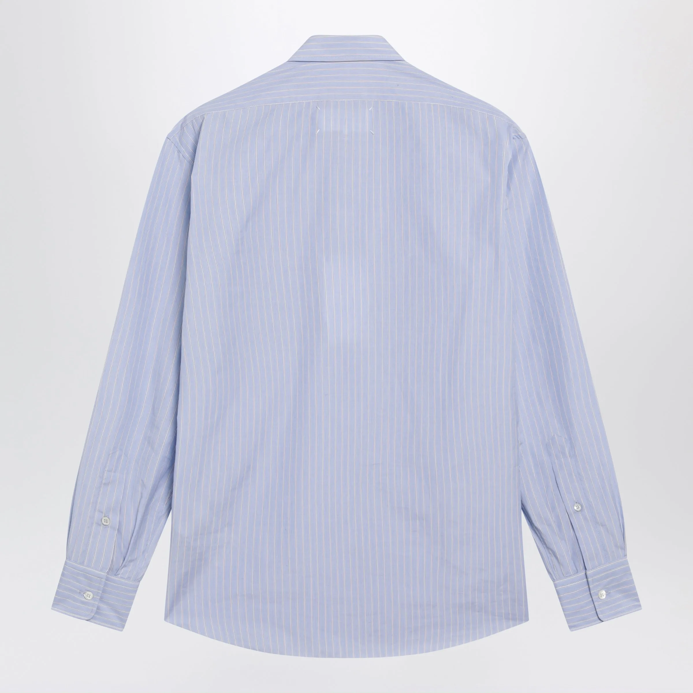 Striped Shirt In Light Blue Cotton sold by Wanan Luxury product image thumbnail 2