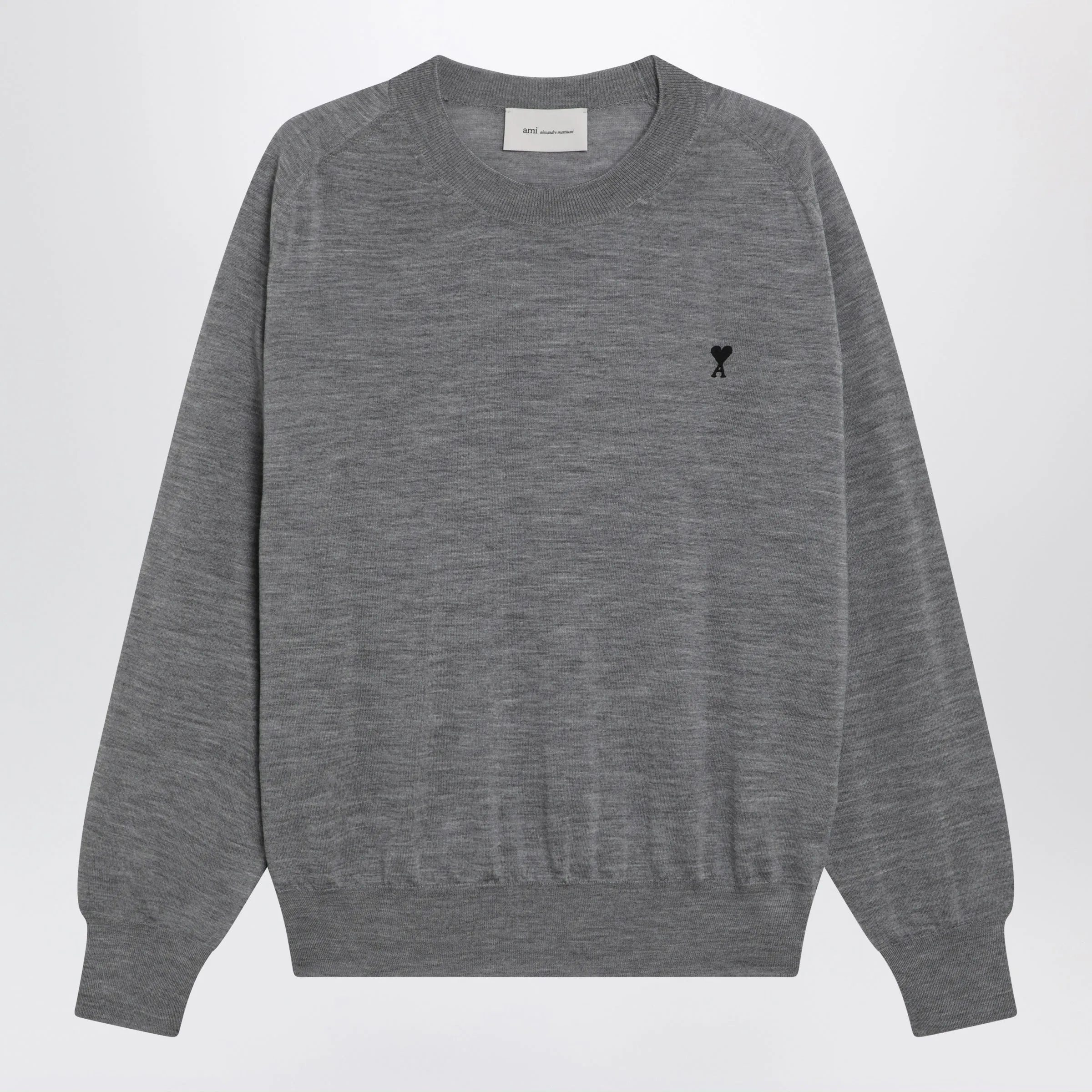 Grey Wool Ami De Coeur Sweater sold by Wanan Luxury