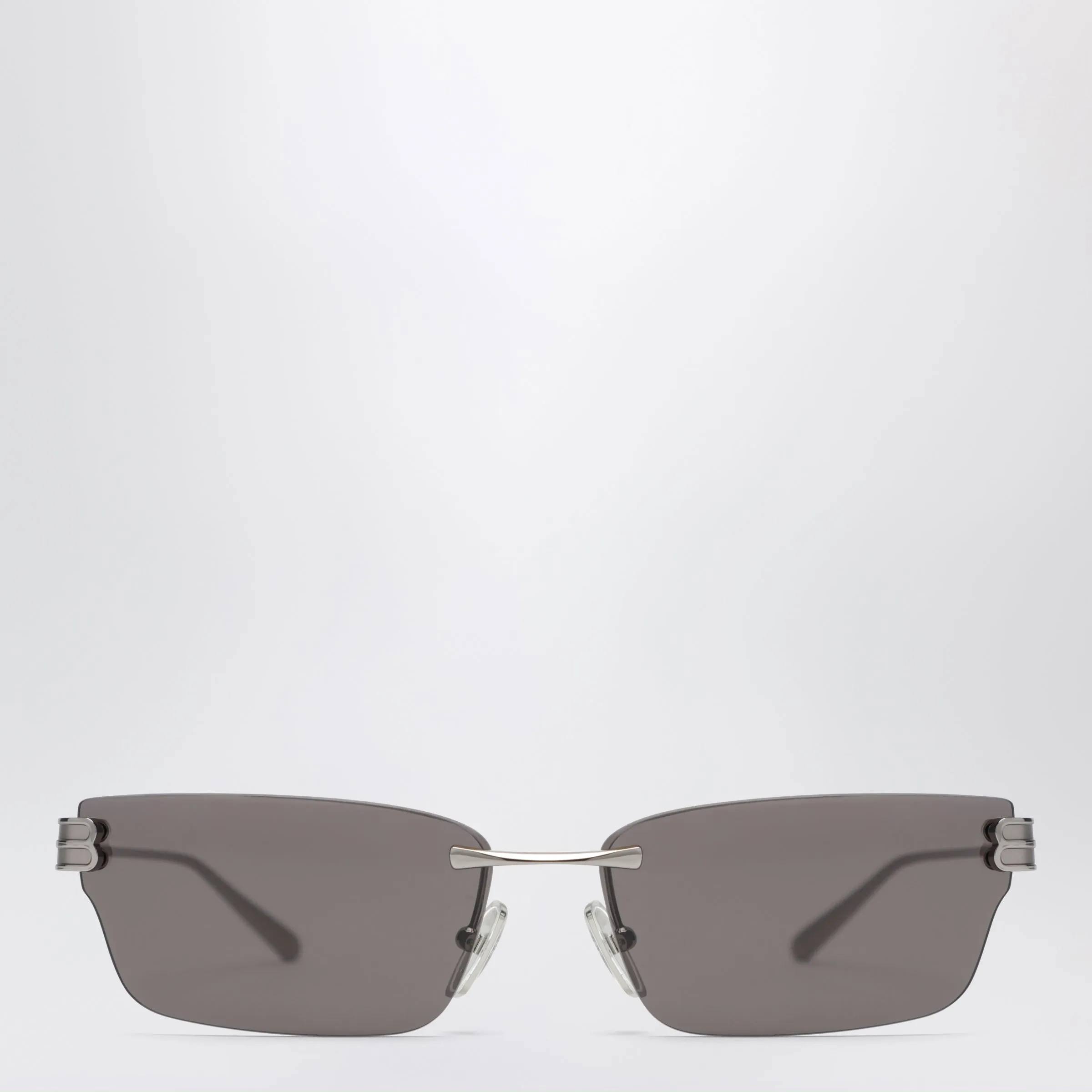 Gossip Rectangular Silver/Black Sunglasses sold by Wanan Luxury