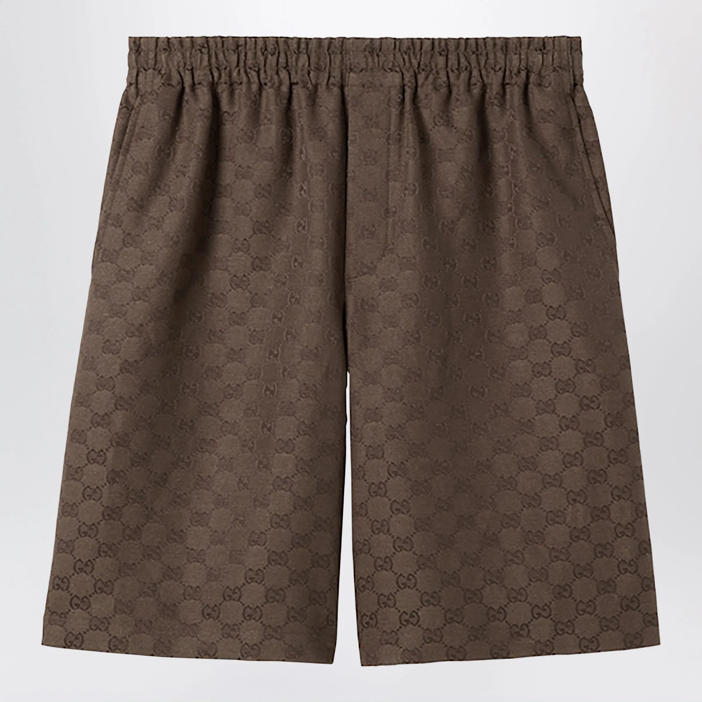 Shorts In Gg Linen Blend Fabric sold by Wanan Luxury