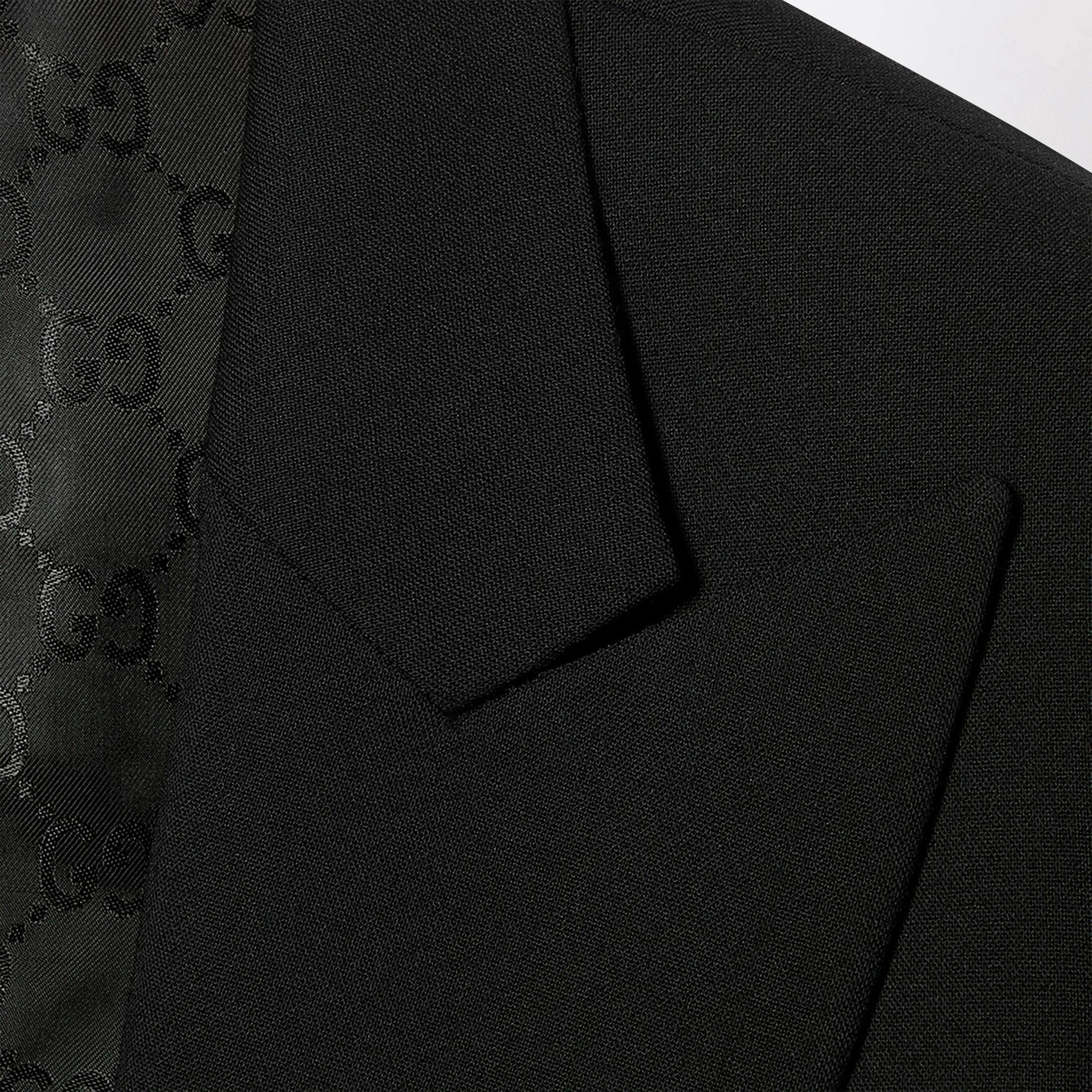 Black Stretch Wool Technical Jacket sold by Wanan Luxury product image thumbnail 2