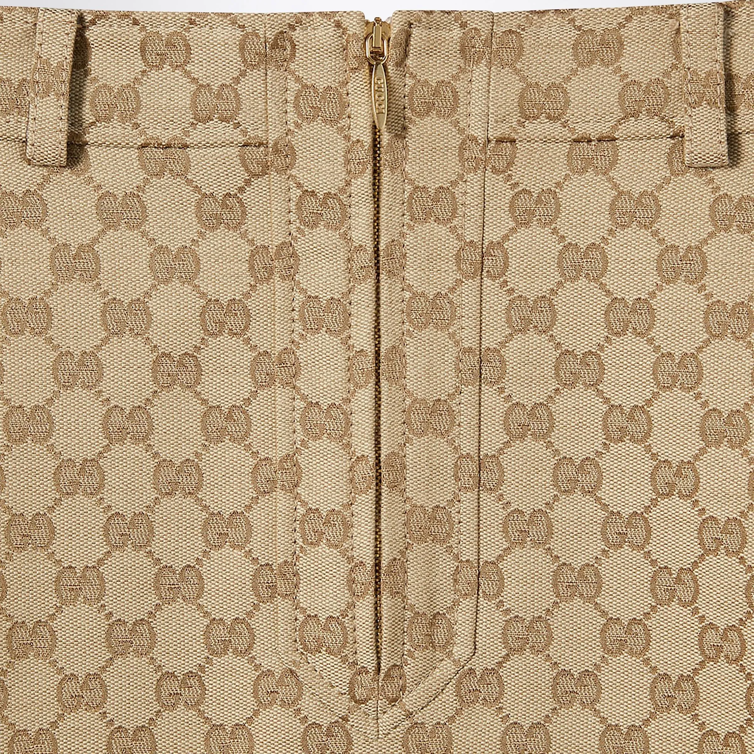 A Skirt In Gg Cotton Canvas sold by Wanan Luxury product image thumbnail 2