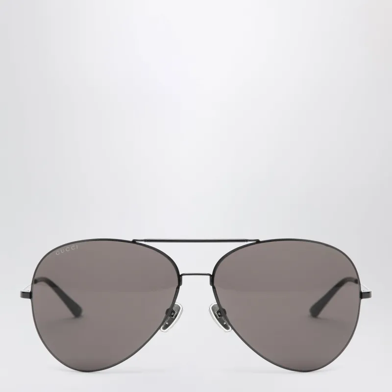 Black Pilot Sunglasses made by Gucci
