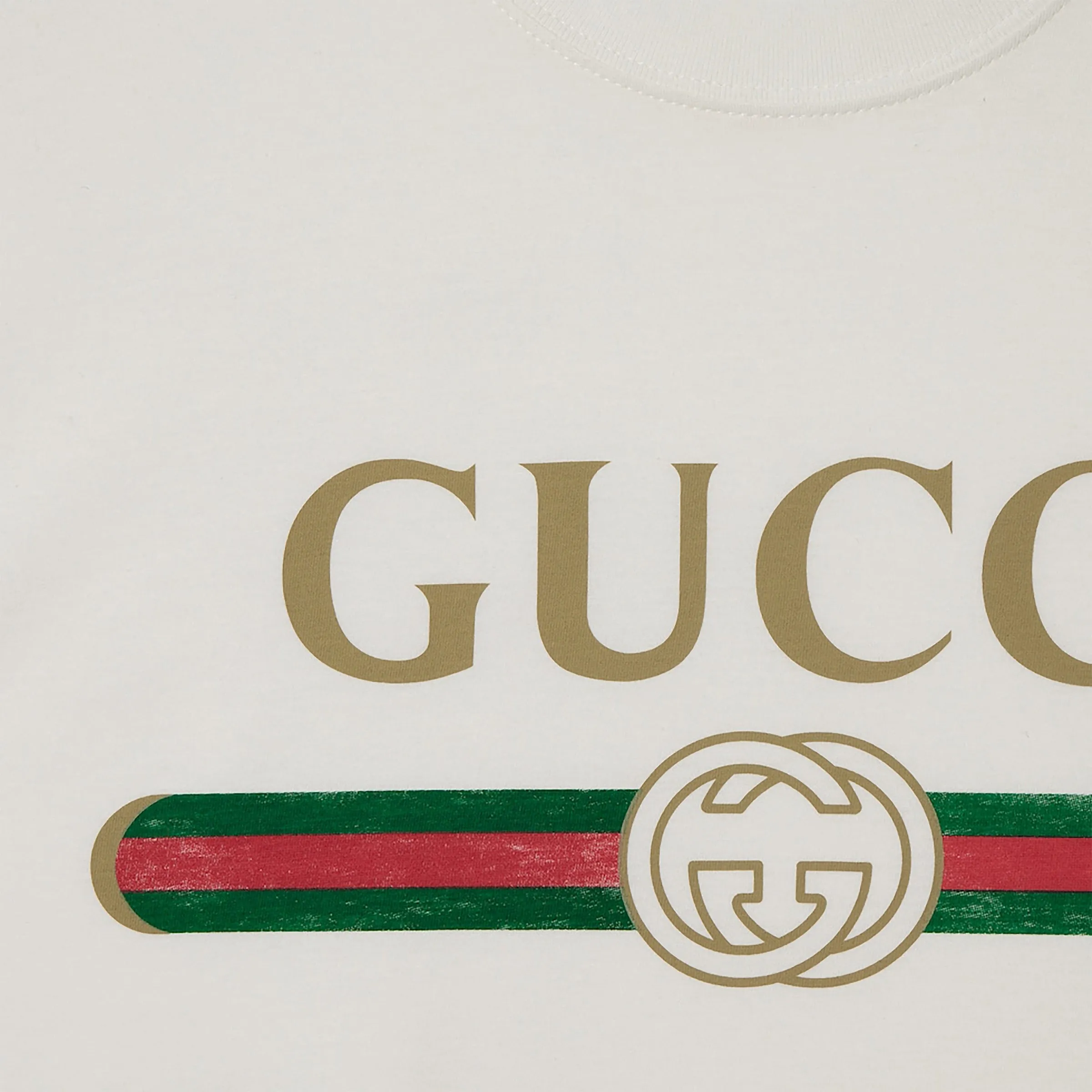 White Silk-Blend T-Shirt With Logo Print sold by Wanan Luxury product image thumbnail 2