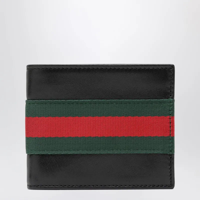 Web Trademark Bi-Fold Wallet made by Gucci