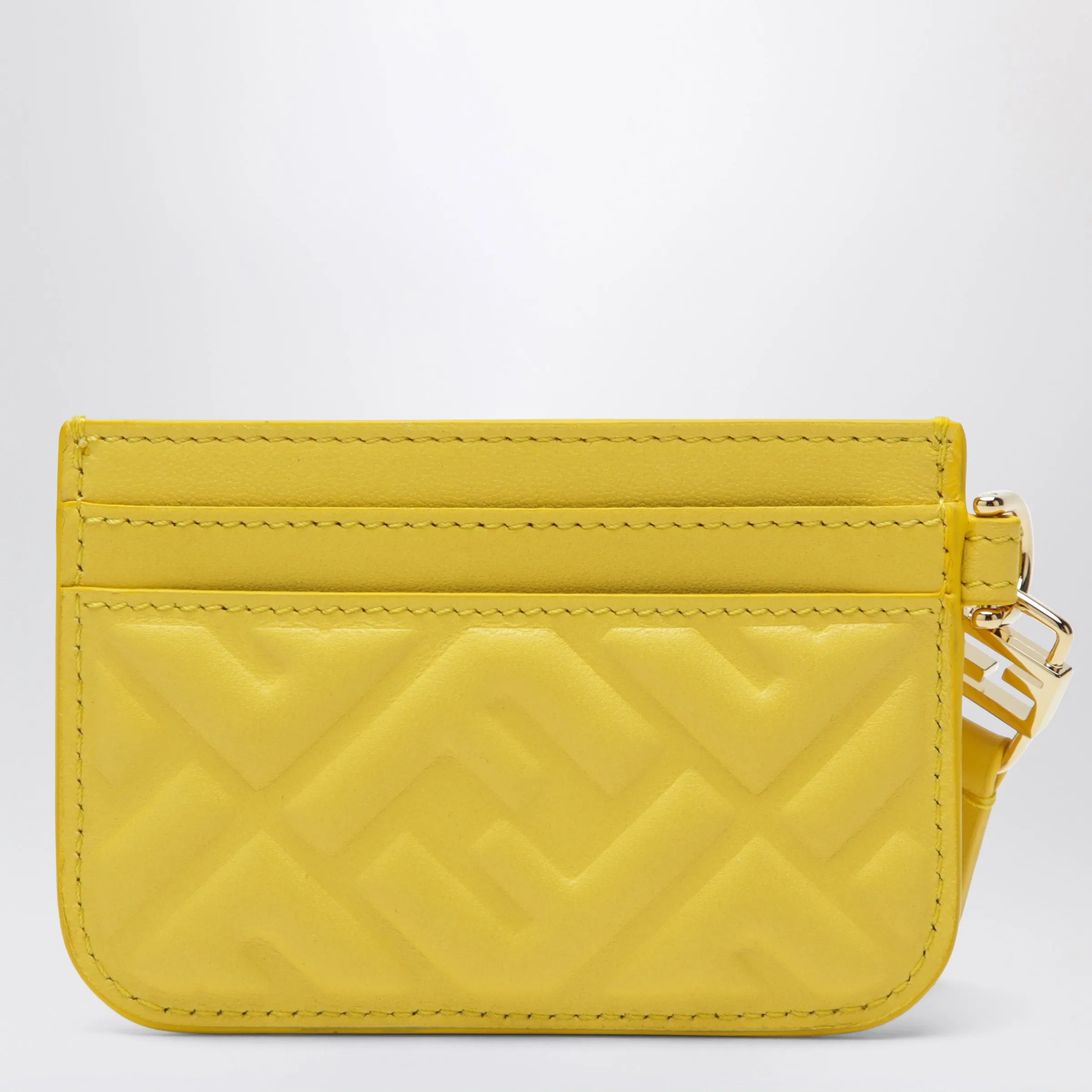 Yellow Nappa Leather Baguette Card Case With Ff Motif sold by Wanan Luxury product image thumbnail 2