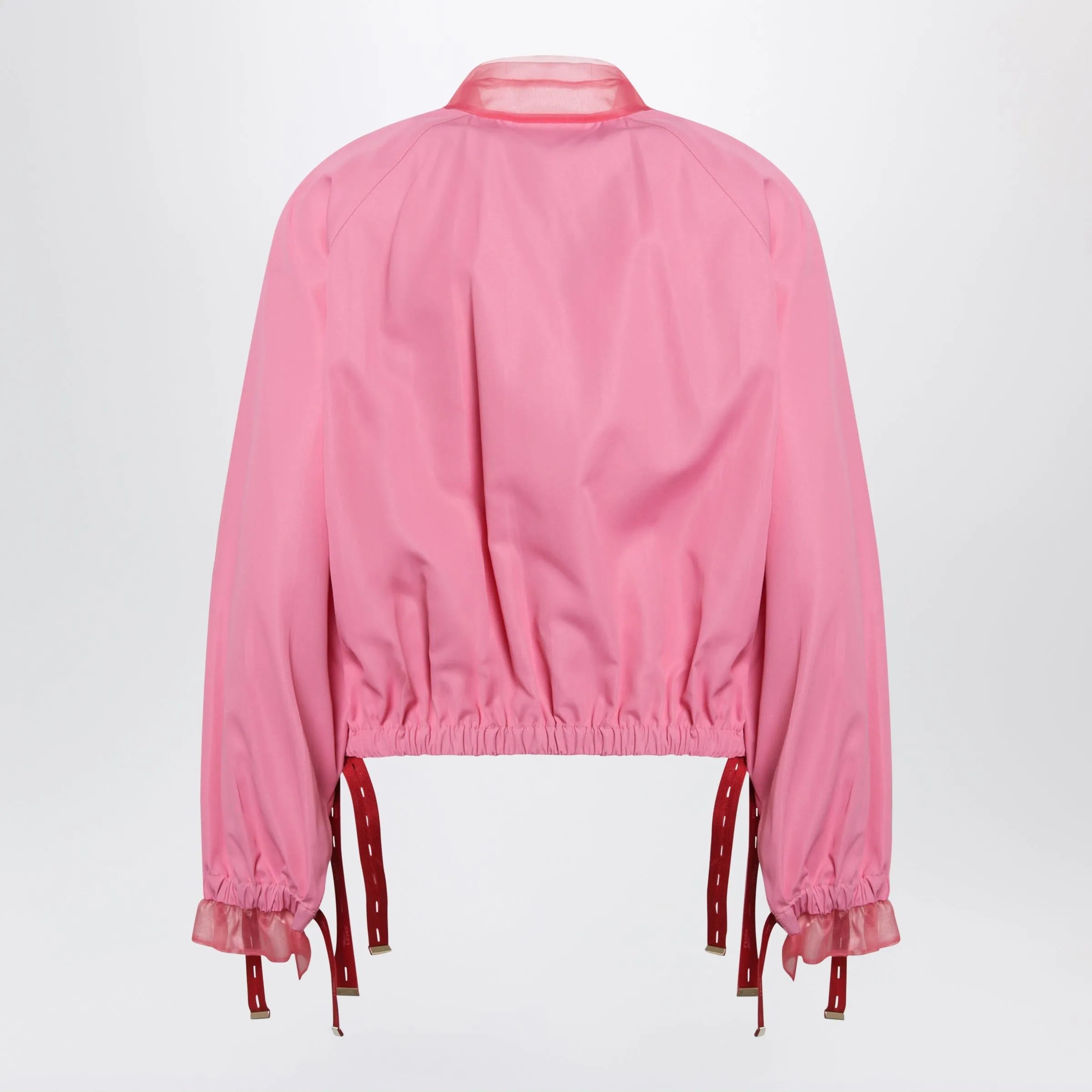 Pink Technical Viscose Bomber Jacket sold by Wanan Luxury product image thumbnail 2