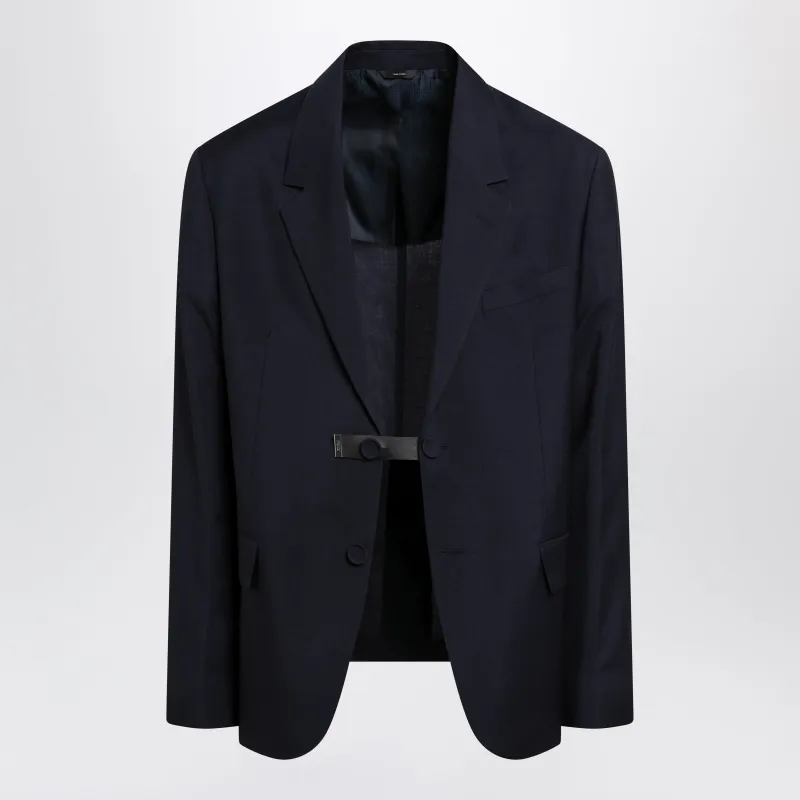 Dark Blue Wool Jacket sold by Wanan Luxury