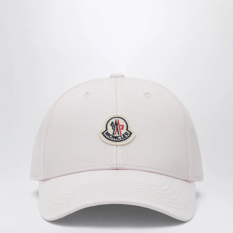 Pink Baseball Cap With Logo Patch made by Moncler