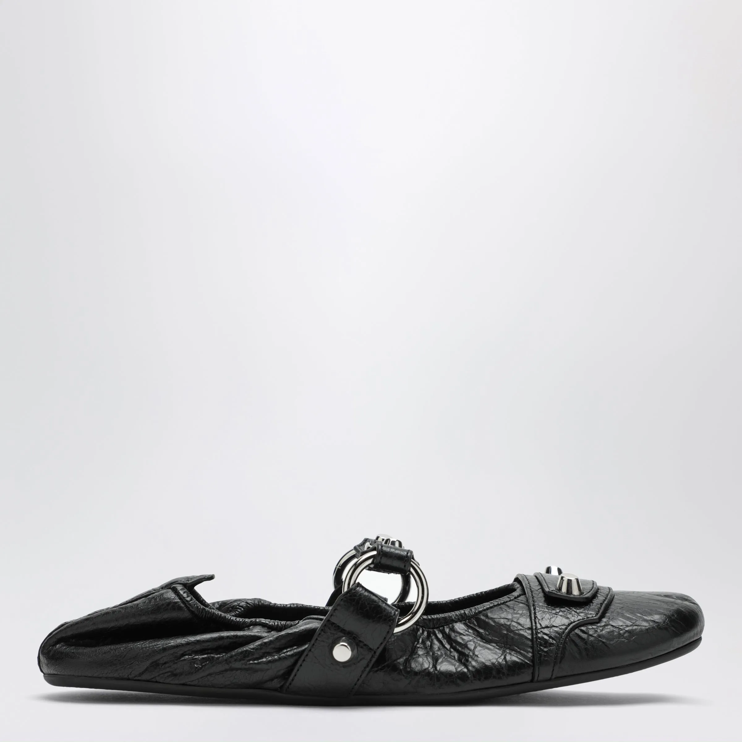 City Black Ballet Flats In Arena Lambskin Leather sold by Wanan Luxury