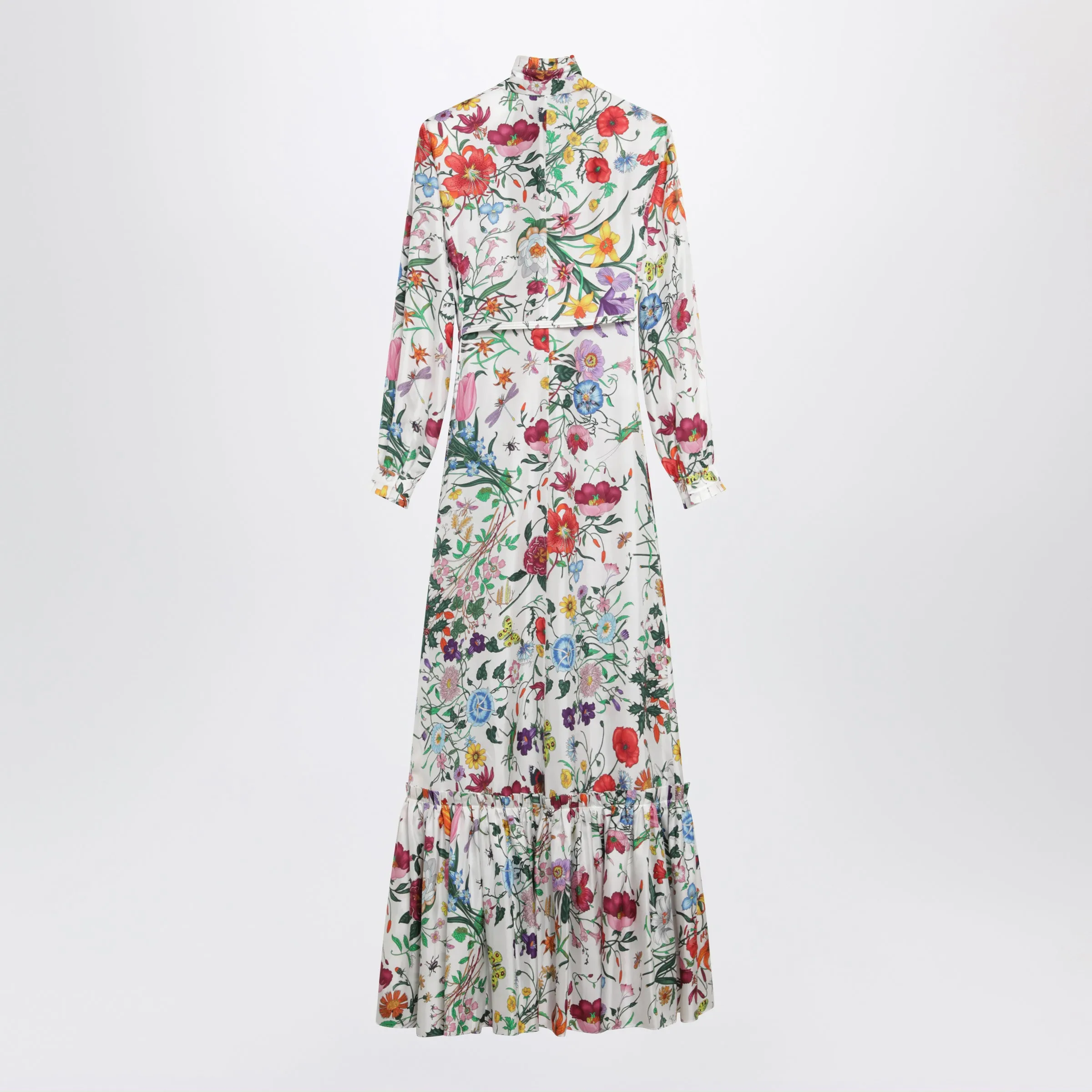 Long Multicolor Silk Twill Dress sold by Wanan Luxury product image thumbnail 2