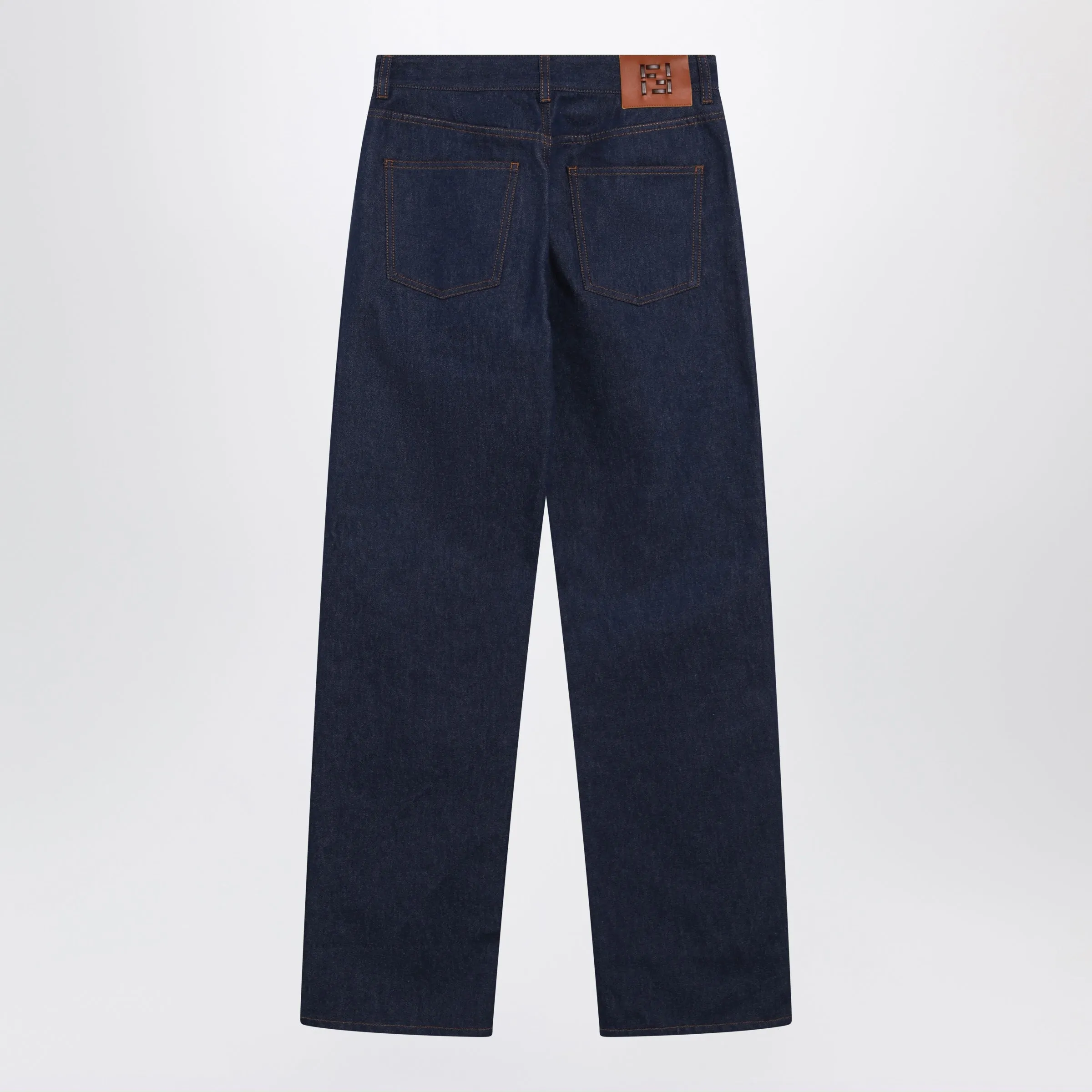 Navy Blue Wide-Leg Jeans sold by Wanan Luxury product image thumbnail 2