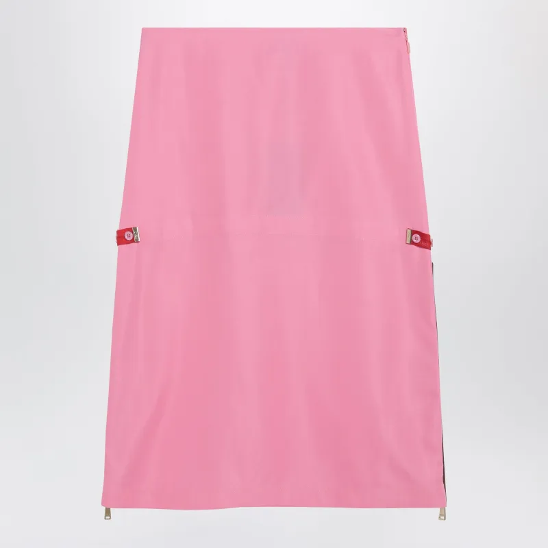 Pink Technical Viscose Skirt made by Fendi