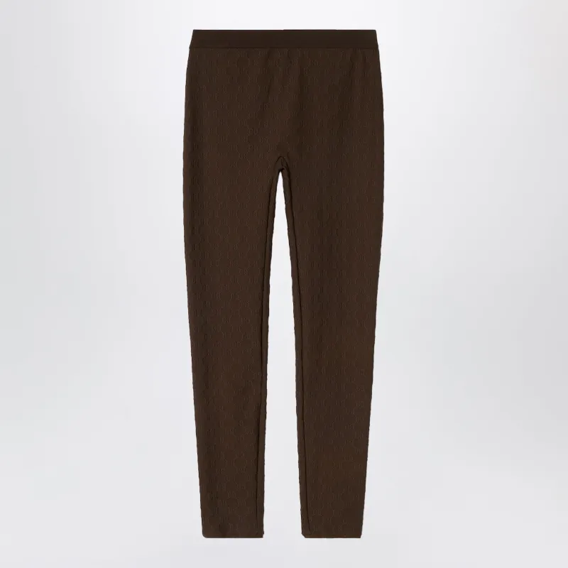Brown Gg Jacquard Jersey Leggings made by Gucci