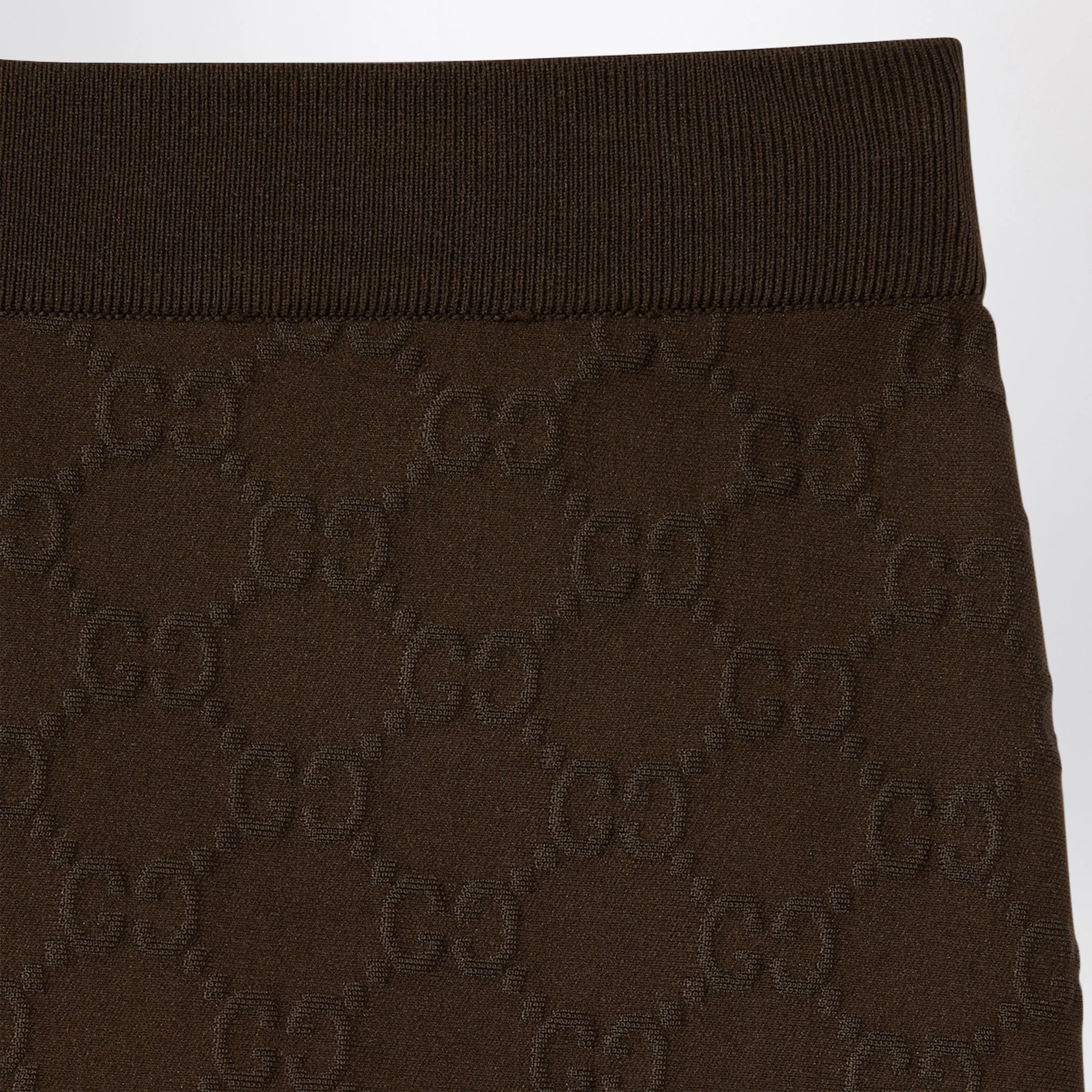 Brown Gg Jacquard Jersey Leggings sold by Wanan Luxury product image thumbnail 2