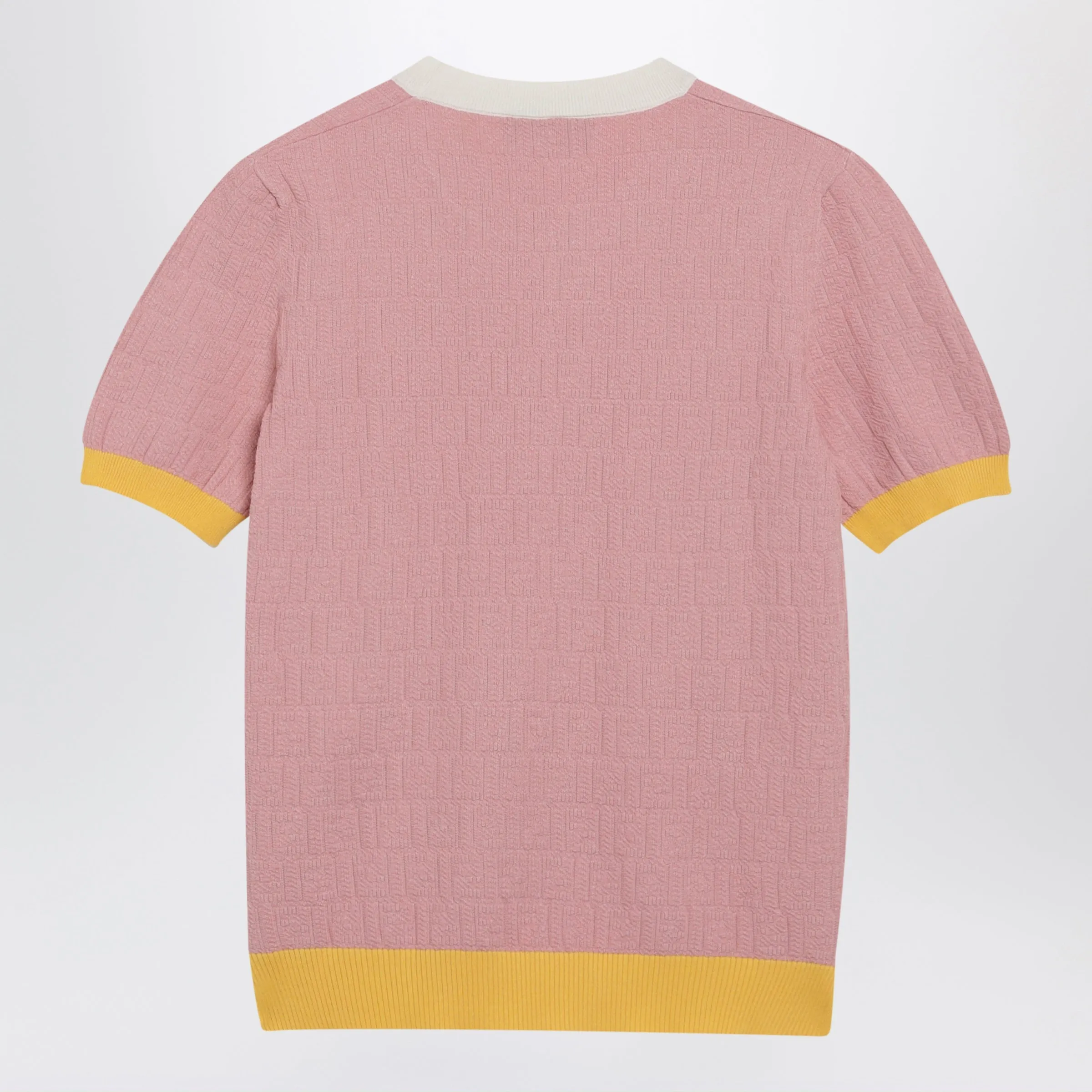 Pink Polo T-Shirt With Ff Jacquard sold by Wanan Luxury product image thumbnail 2
