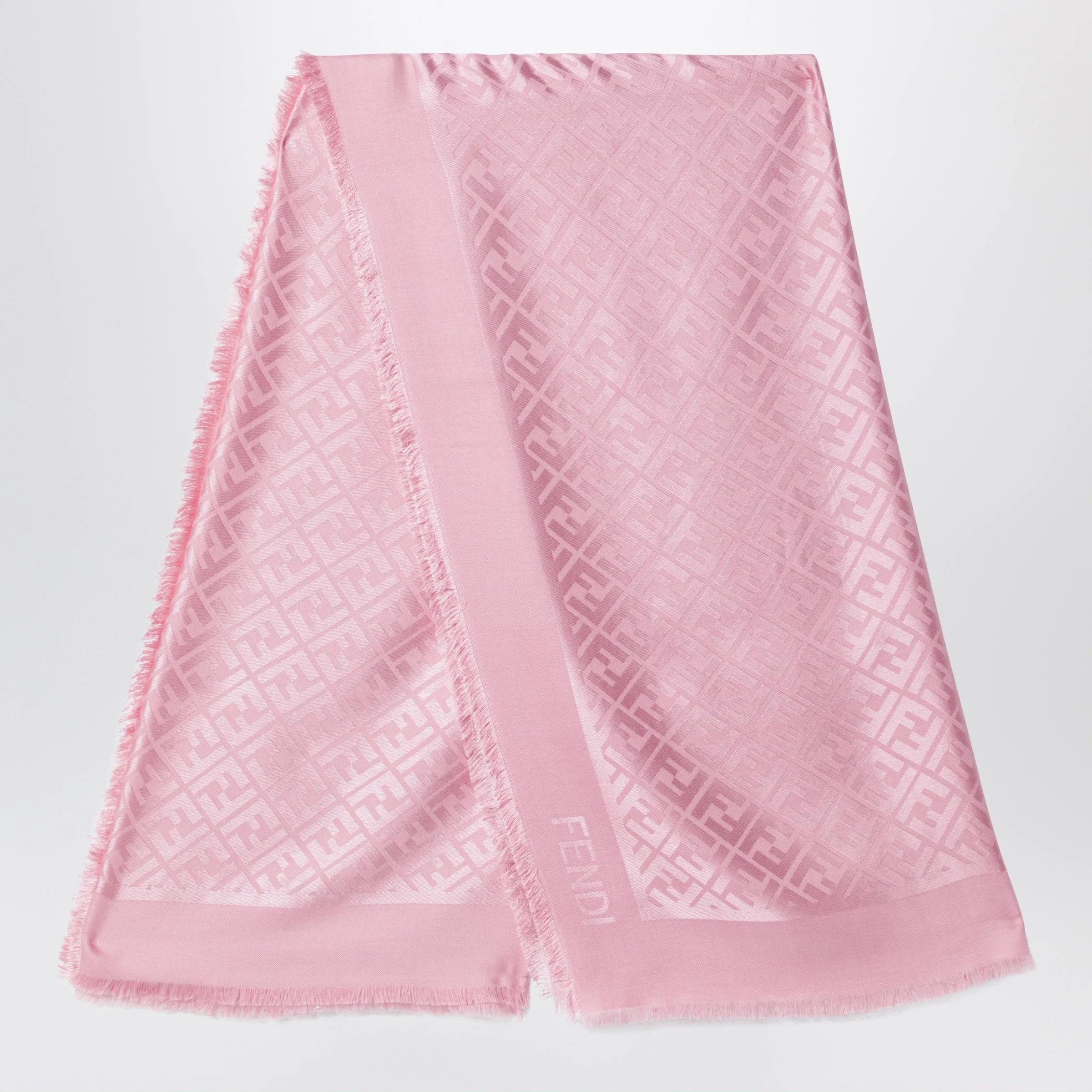 Pink Silk And Wool Shawl sold by Wanan Luxury