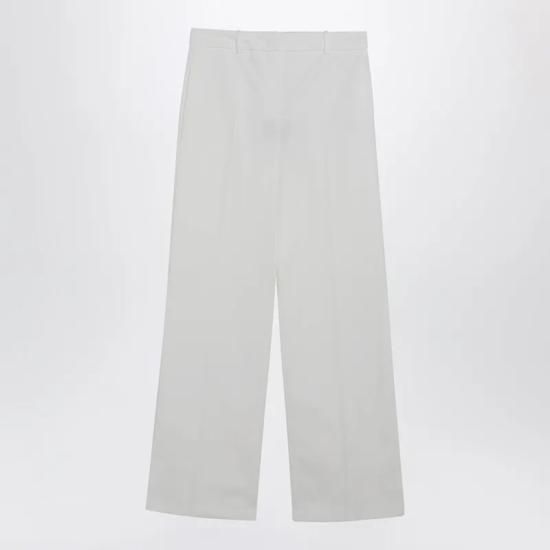 White Cotton Trousers sold by Wanan Luxury