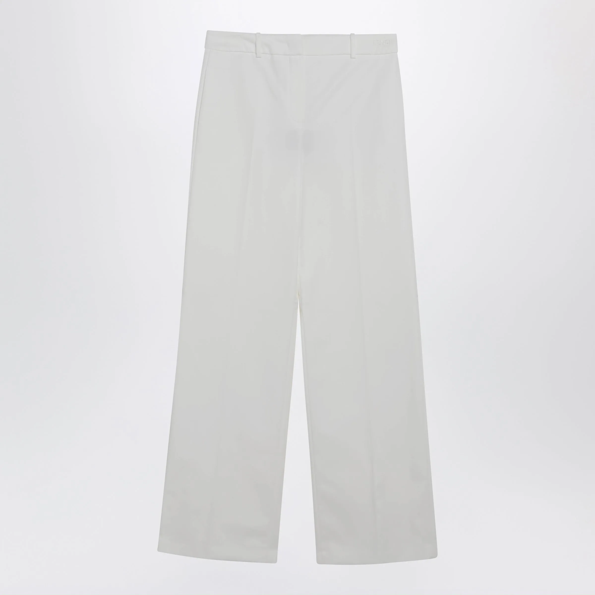 White Cotton Trousers sold by Wanan Luxury