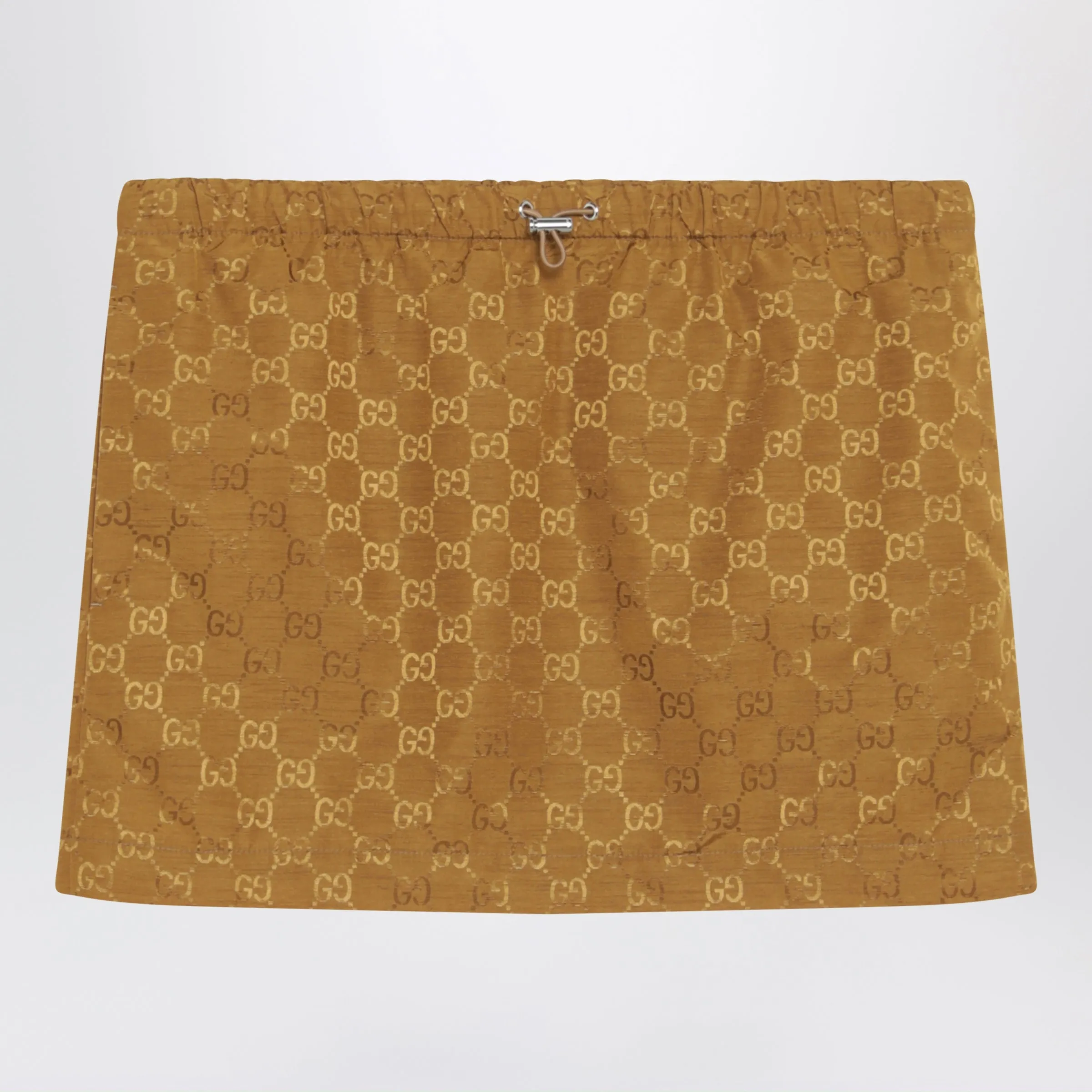 Caramel Gg Jersey Mini Skirt sold by Wanan Luxury