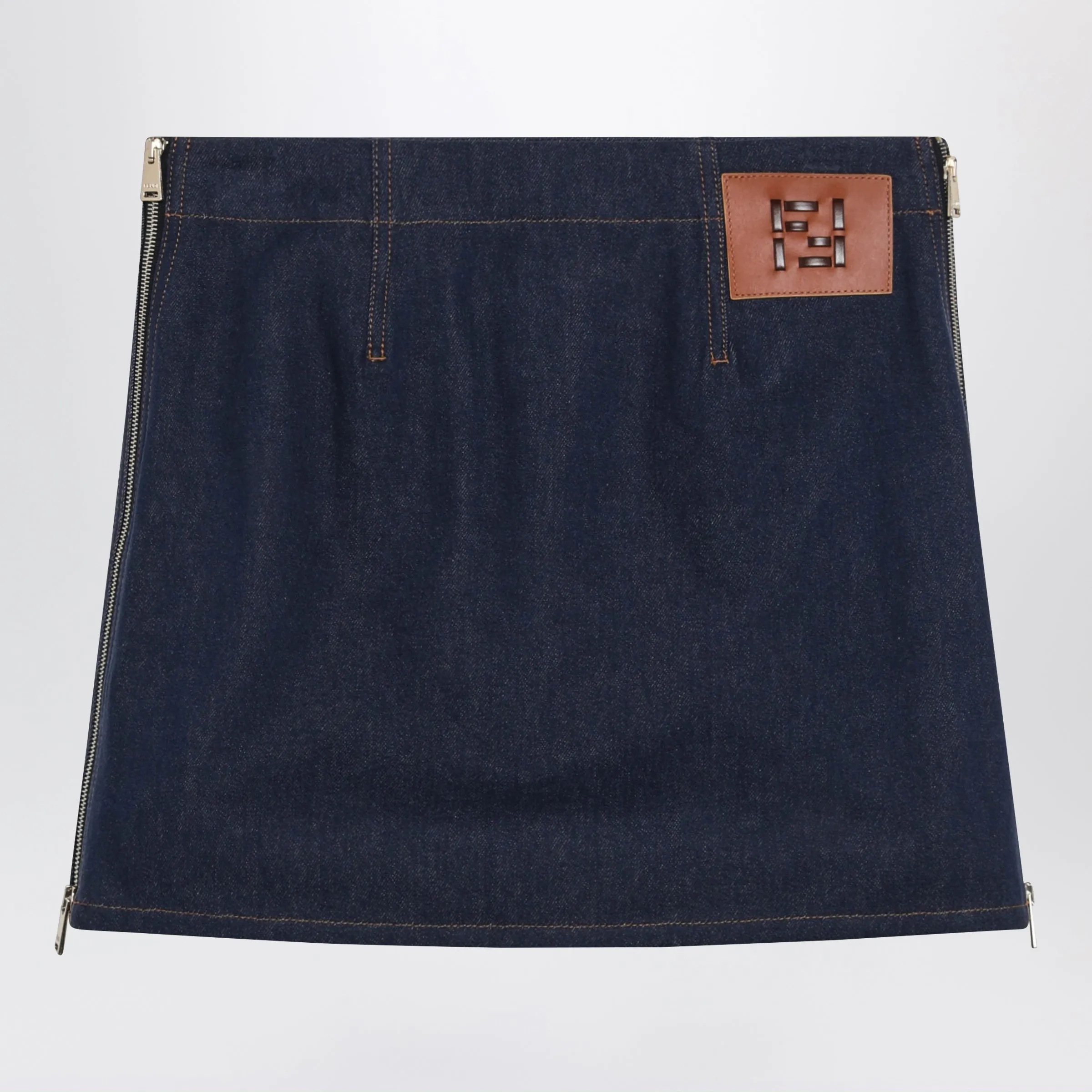 Navy Blue Mini Skirt sold by Wanan Luxury product image thumbnail 2