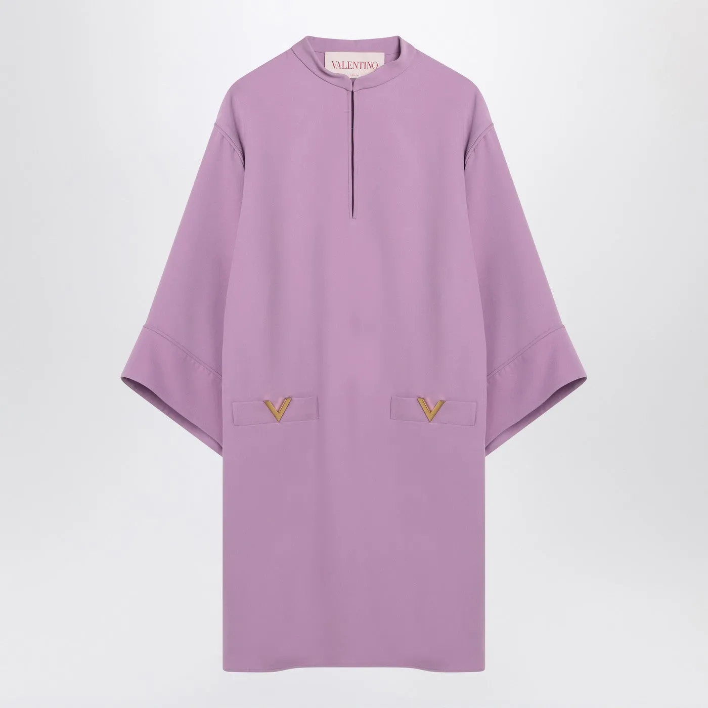 Lilac Silk Mini Dress sold by Wanan Luxury