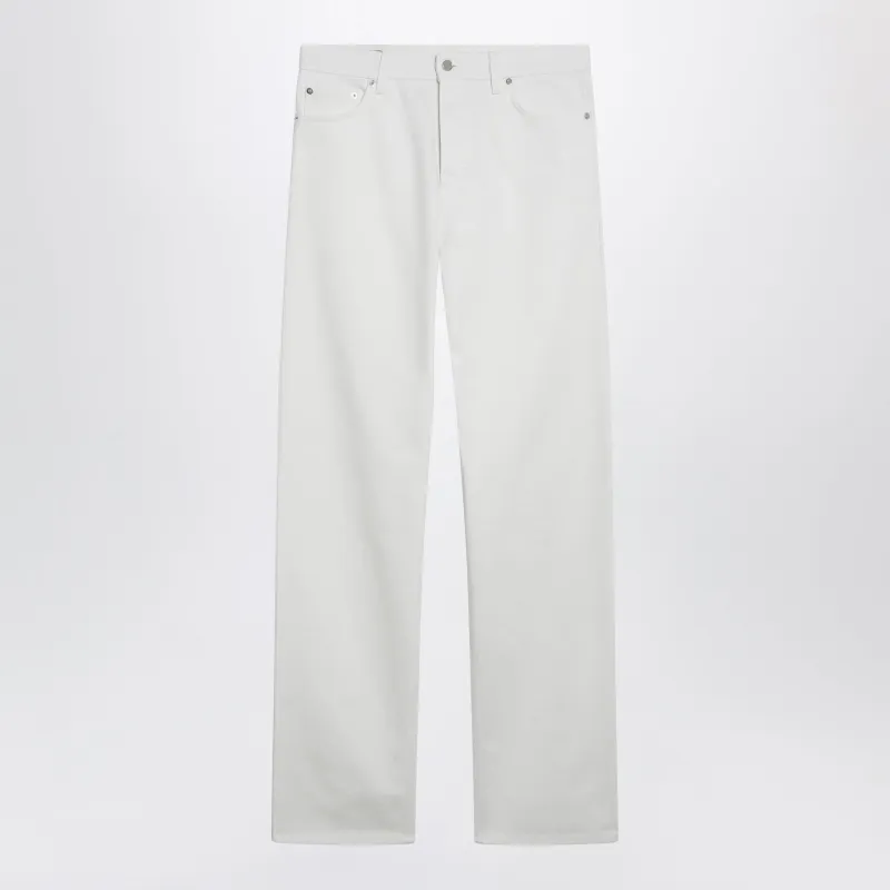 White Trousers With Horsebit Detail made by Gucci