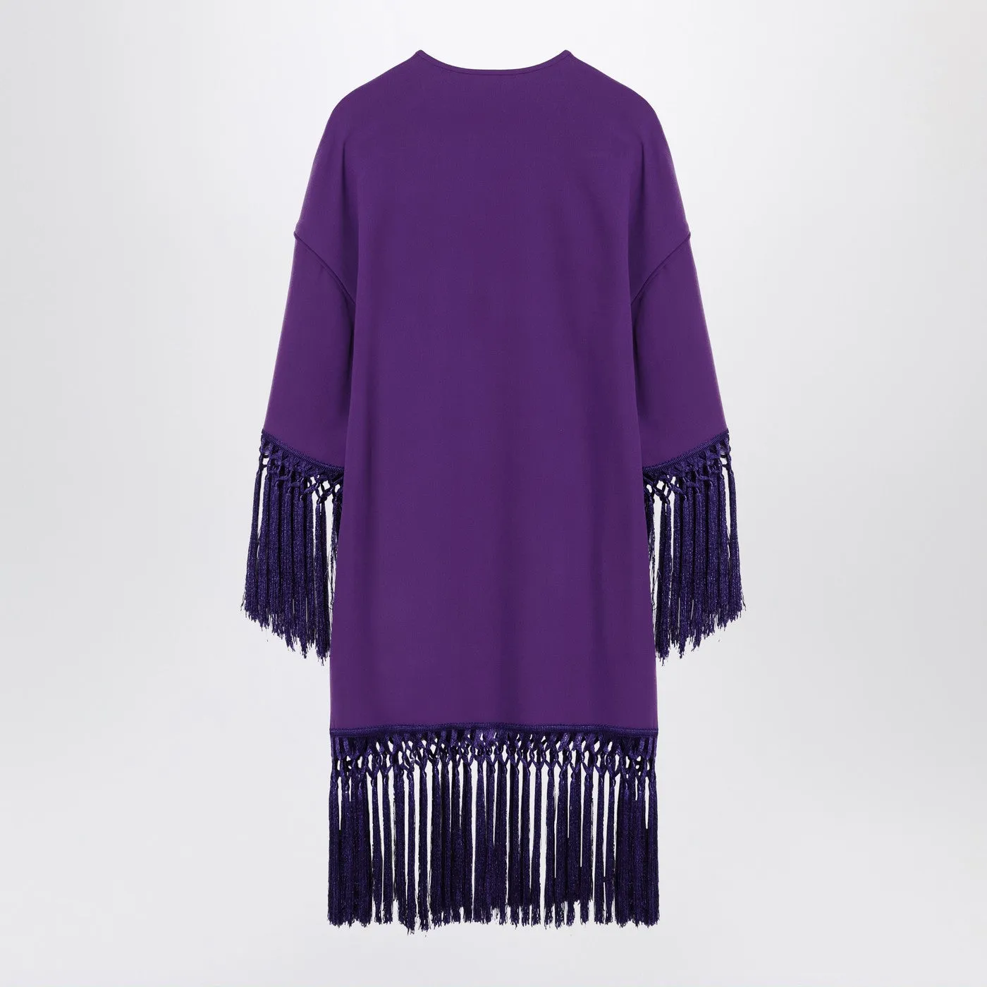 Silk Purple Dress With Fringes sold by Wanan Luxury product image thumbnail 2