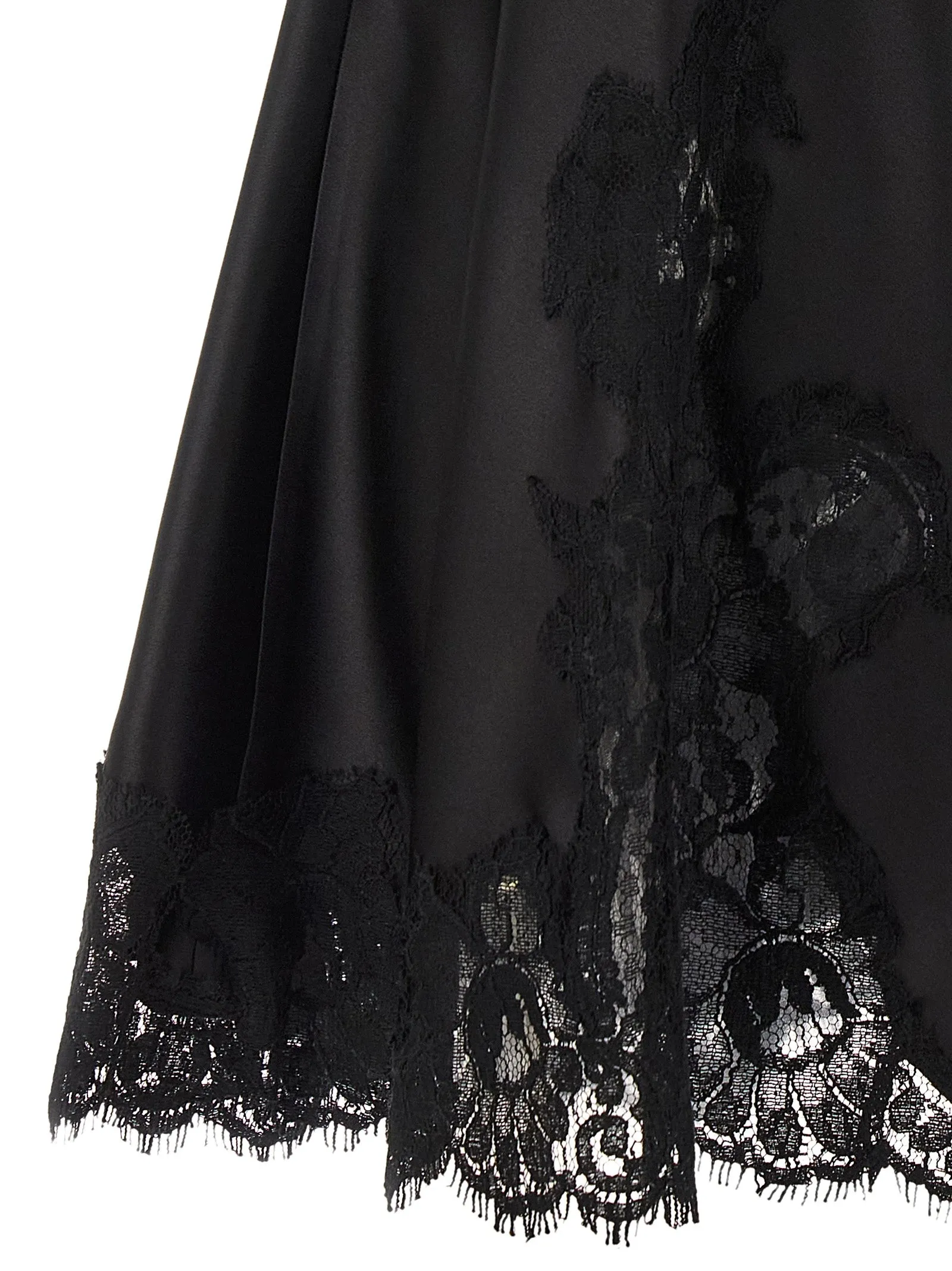 Satin And Lace Dress Dresses Black sold by Wanan Luxury product image thumbnail 4