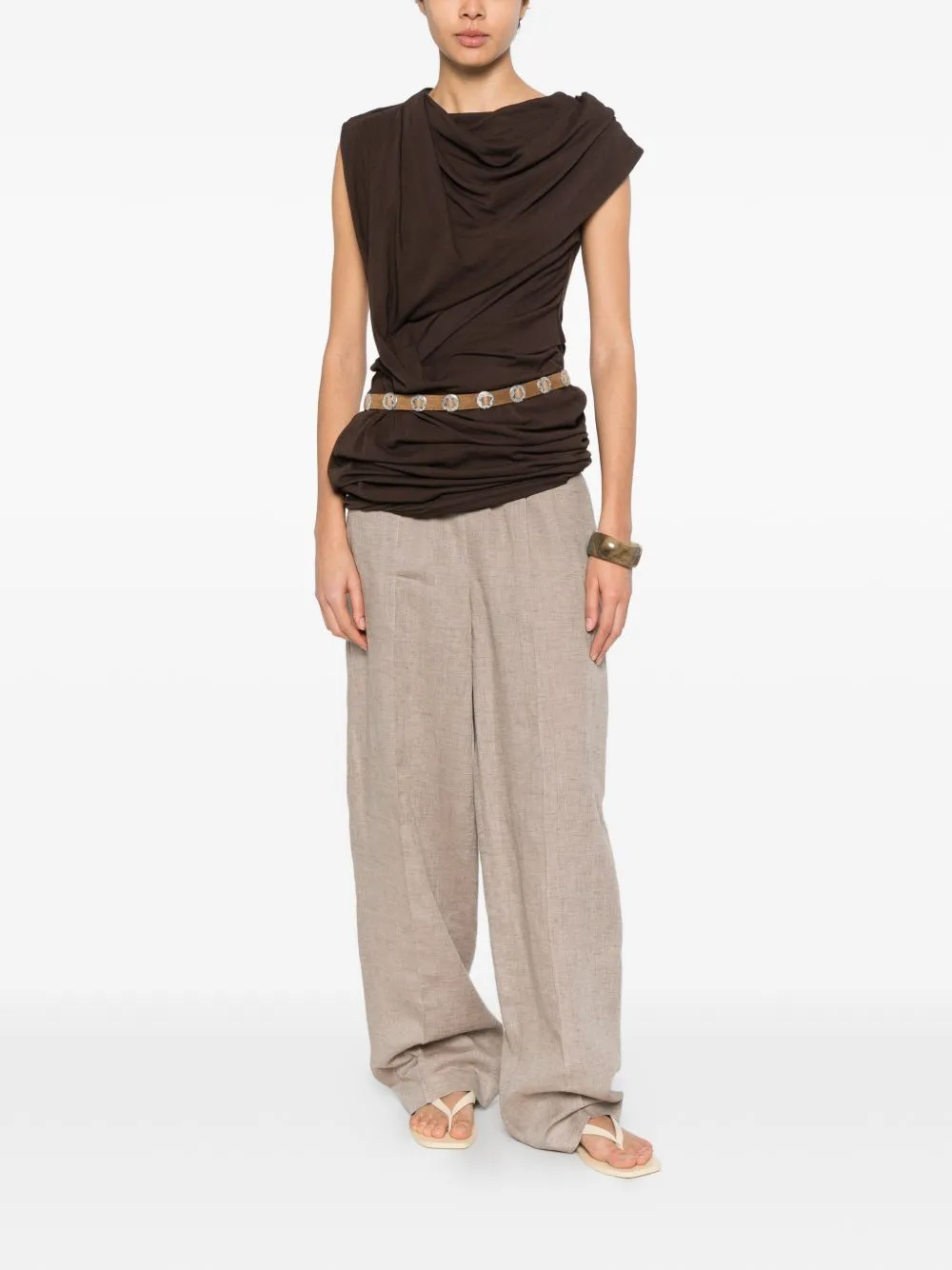 Linen Trousers sold by Wanan Luxury product image thumbnail 2