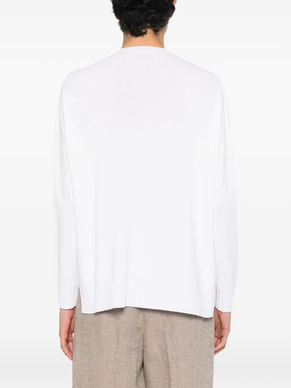 Cotton Blend V-Necked Cardigan sold by Wanan Luxury product image thumbnail 3