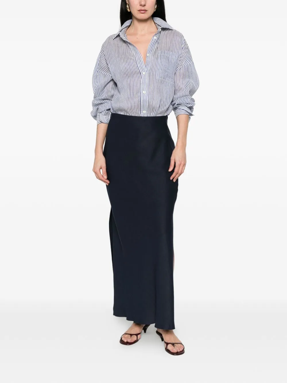 Line Blend Long Skirt sold by Wanan Luxury product image thumbnail 2