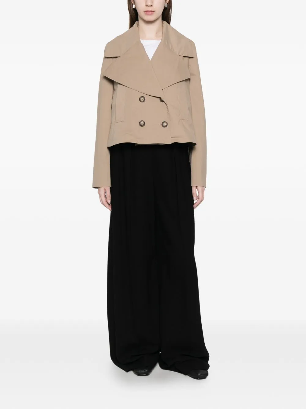 Cotton Double-Breasted Jacket sold by Wanan Luxury product image thumbnail 3
