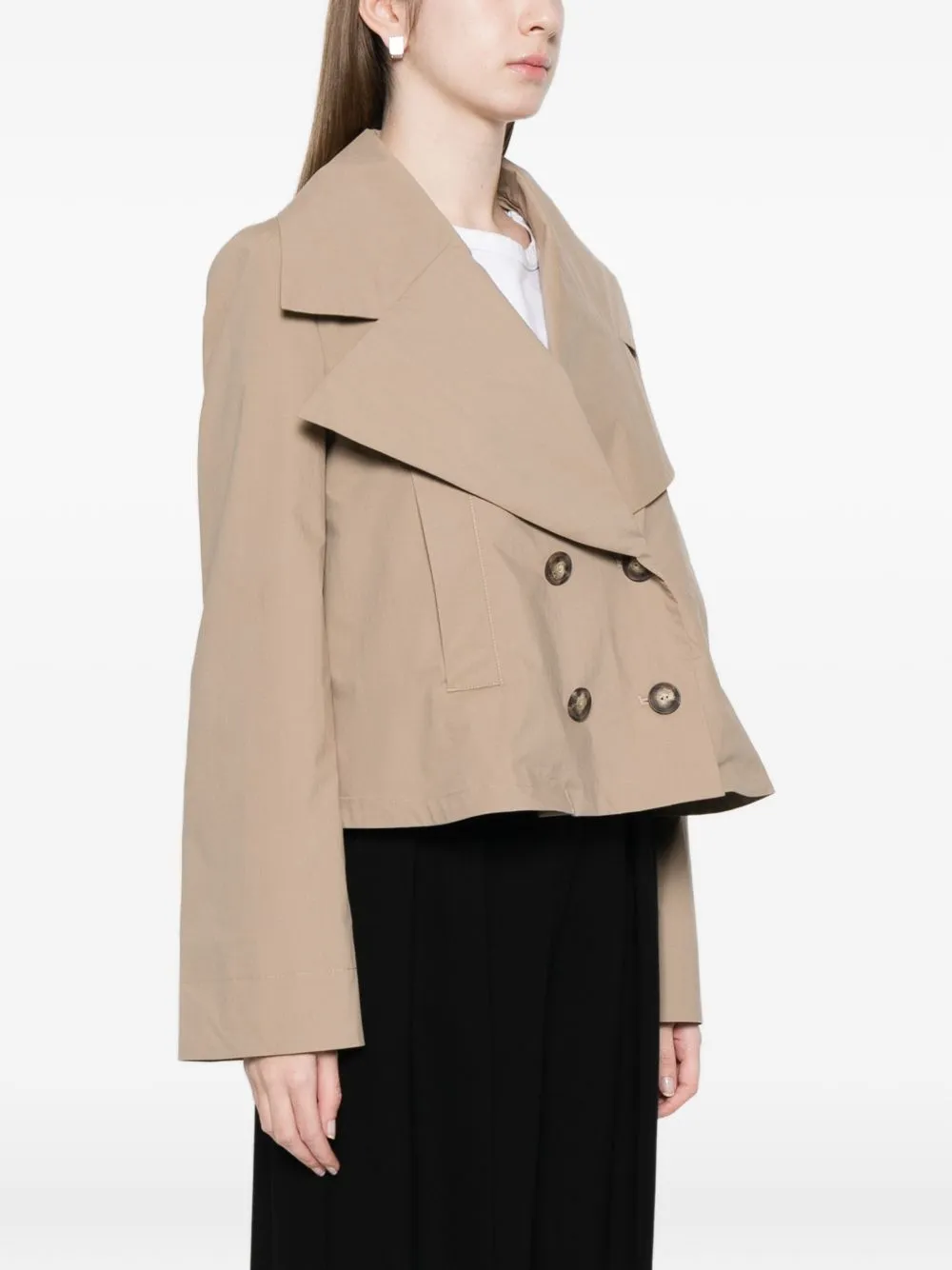 Cotton Double-Breasted Jacket sold by Wanan Luxury product image thumbnail 4