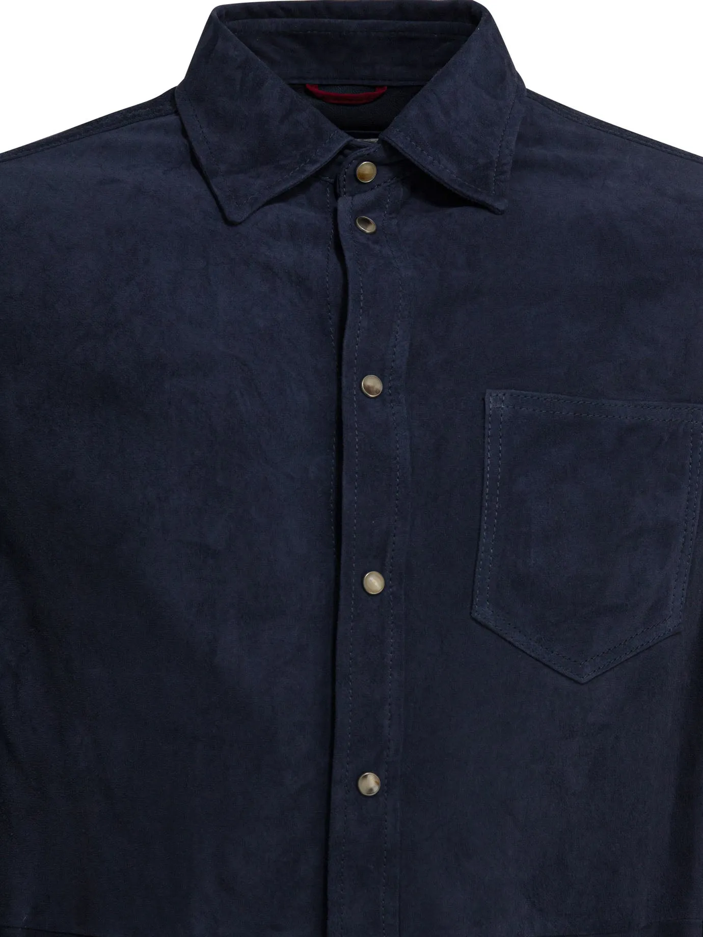 Suede Overshirt Jacket Jackets And Coats Blue sold by Wanan Luxury product image thumbnail 3