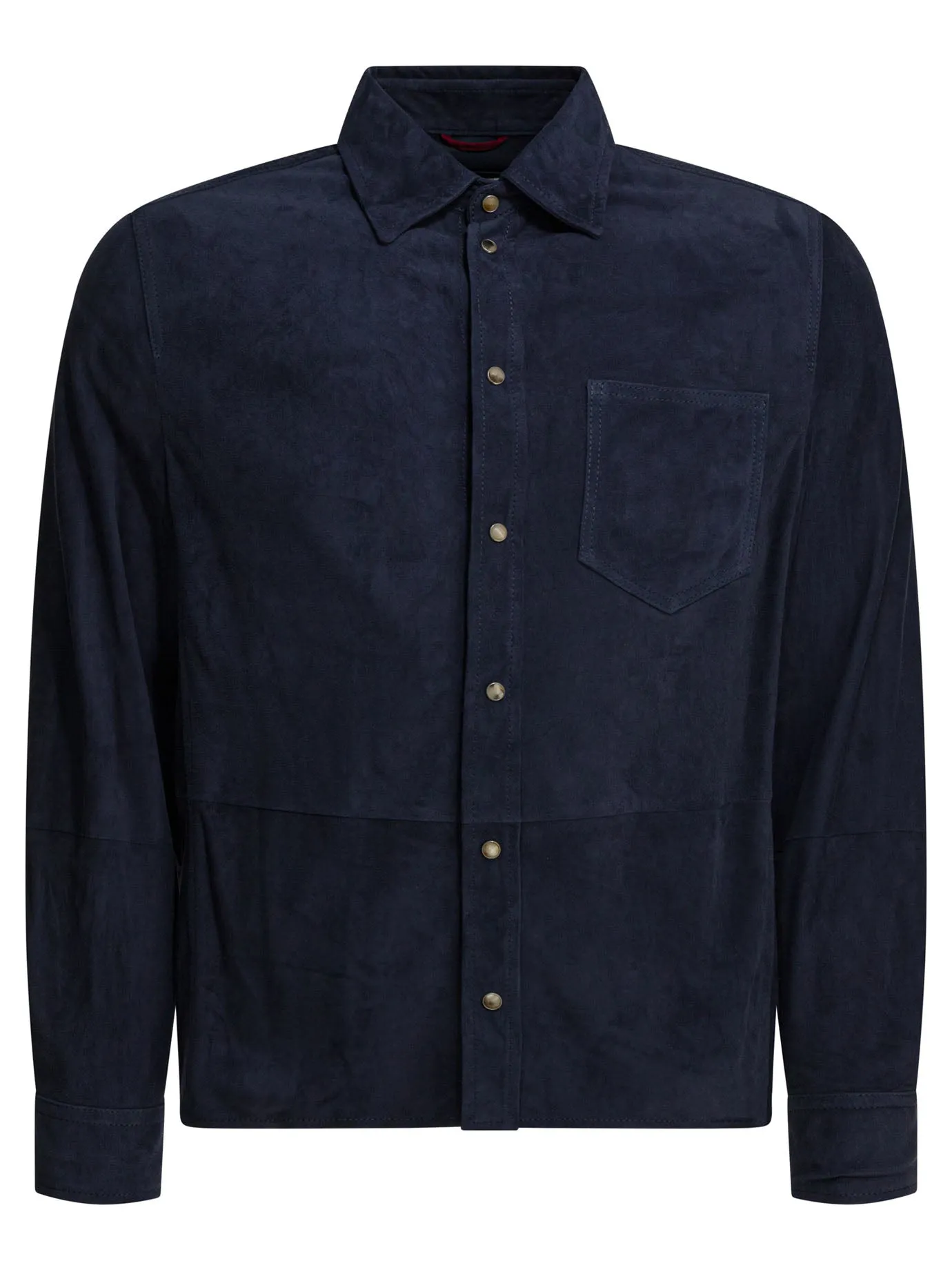 Suede Overshirt Jacket Jackets And Coats Blue sold by Wanan Luxury