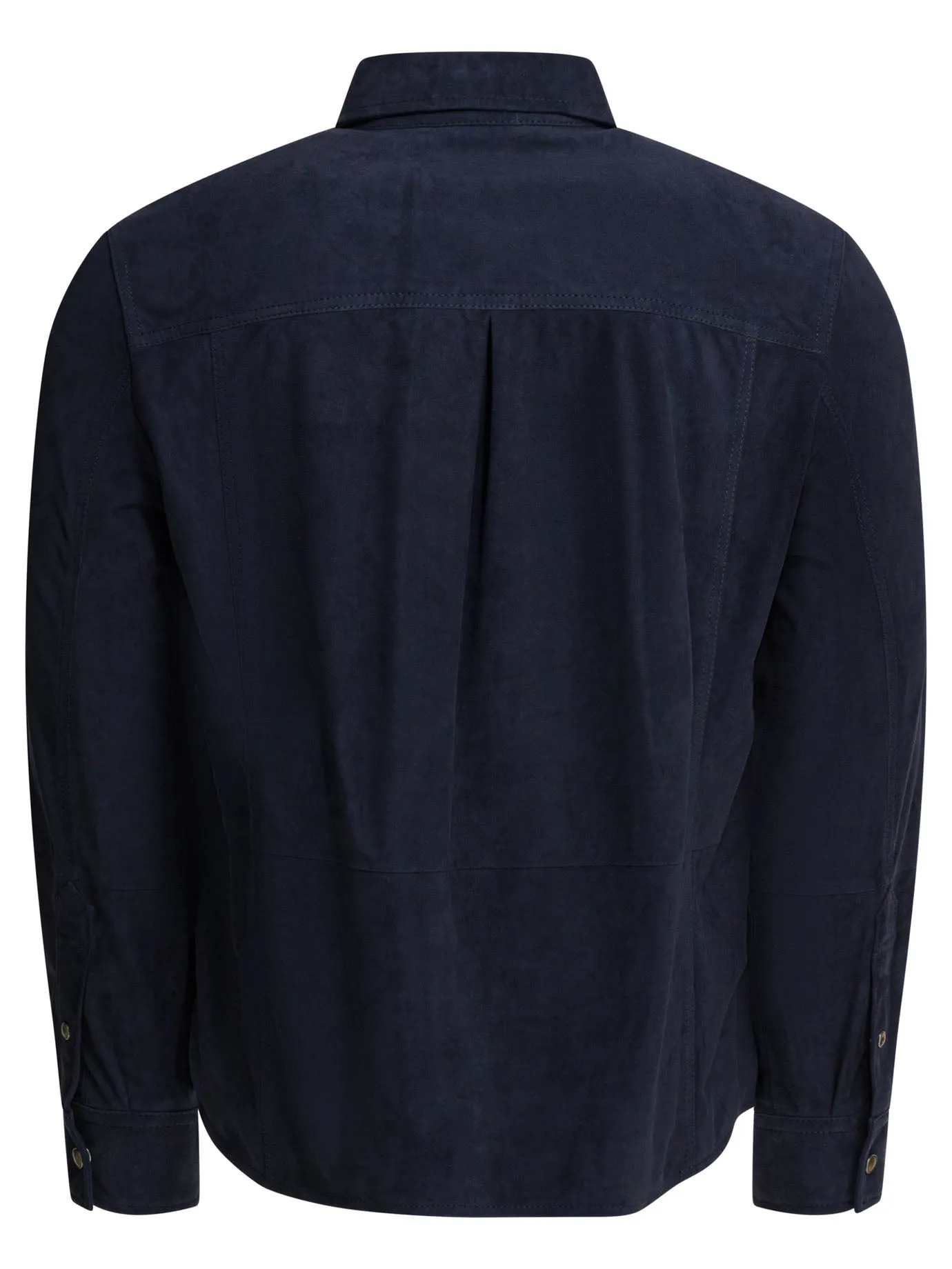 Suede Overshirt Jacket Jackets And Coats Blue sold by Wanan Luxury product image thumbnail 2