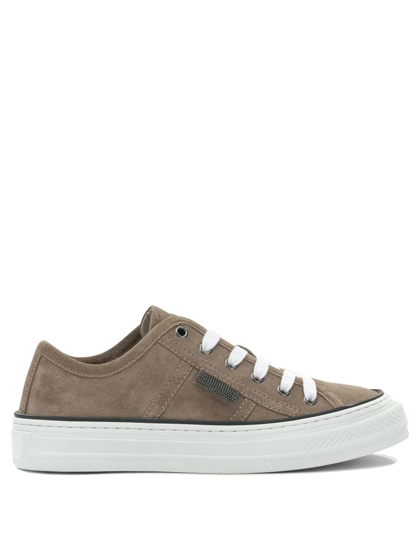 Shiny Tab Sneakers & Slip-On Beige sold by Wanan Luxury