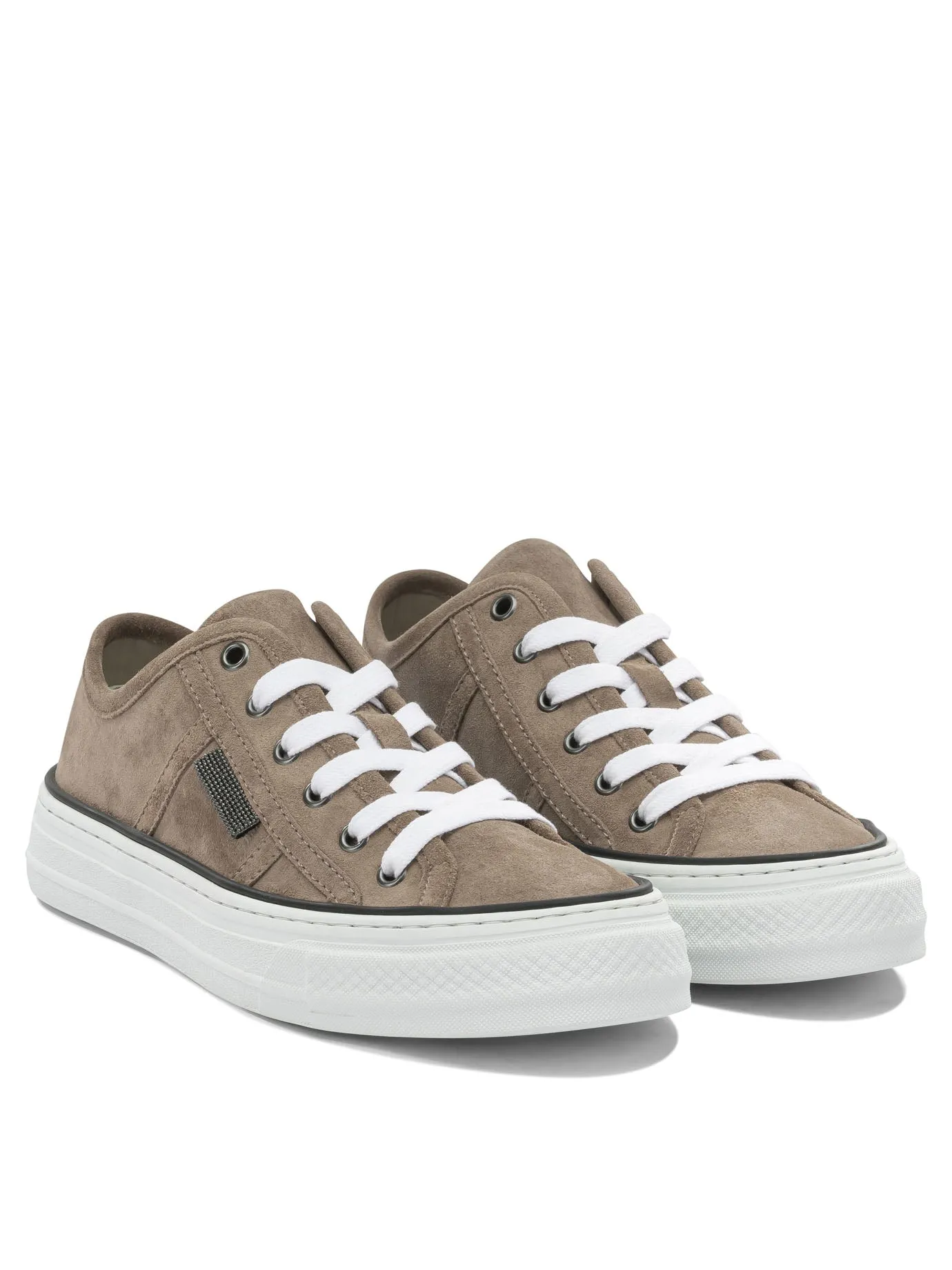 Shiny Tab Sneakers & Slip-On Beige sold by Wanan Luxury product image thumbnail 2
