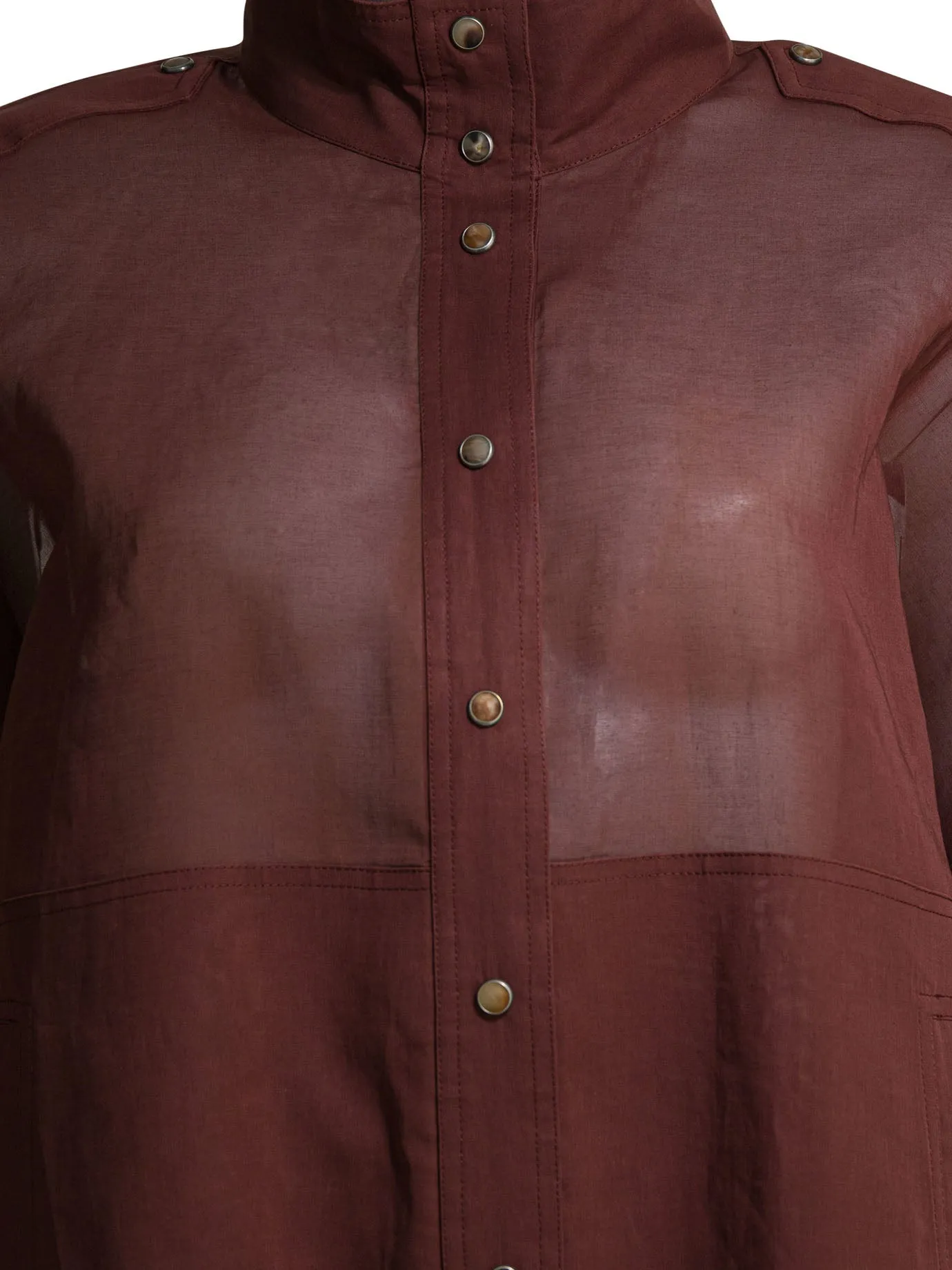 Overshirt Jacket Jackets And Coats Bordeaux sold by Wanan Luxury product image thumbnail 3
